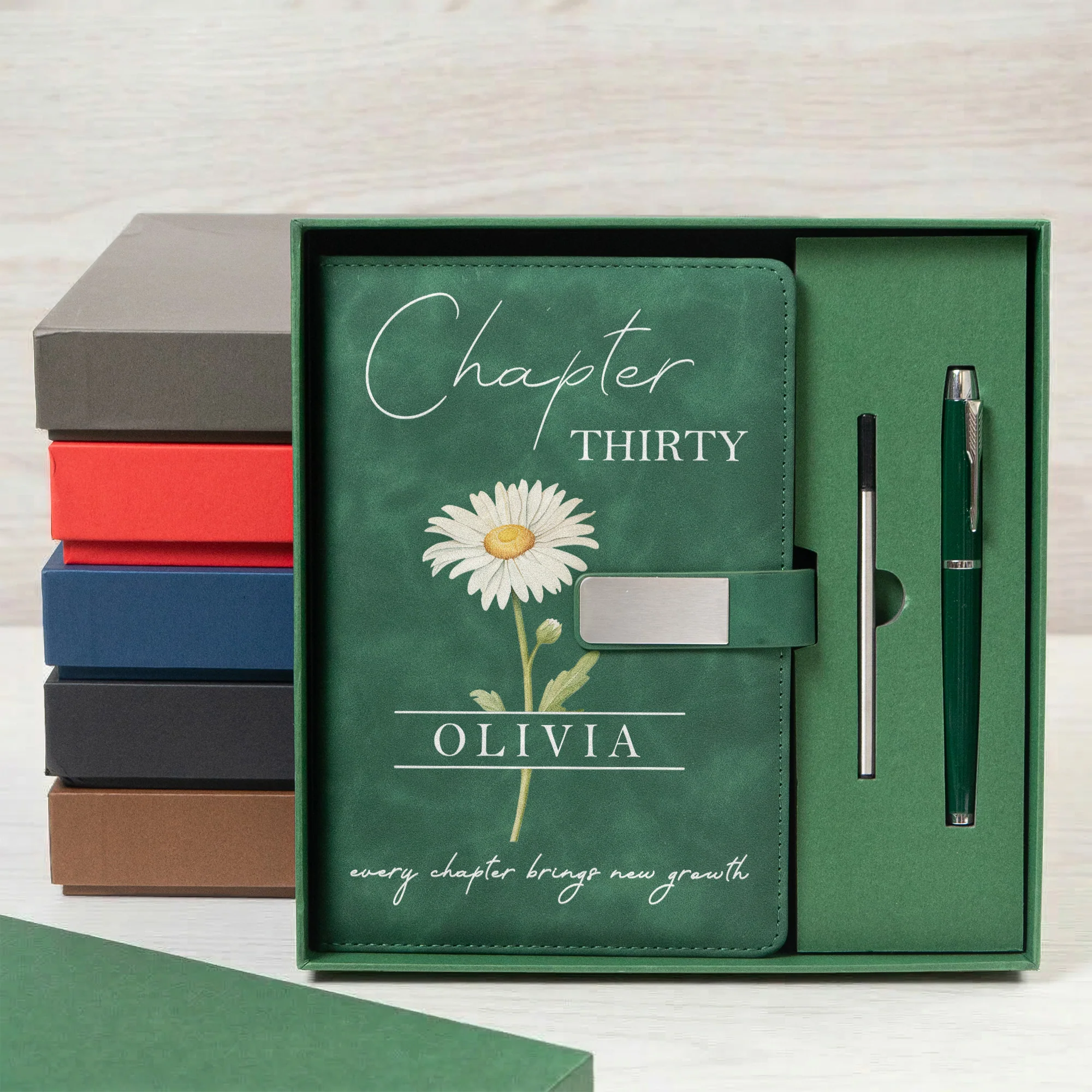 Every Chapter Brings New Growth Birthday Gift For Her - Personalized Notebook Set - Image 6