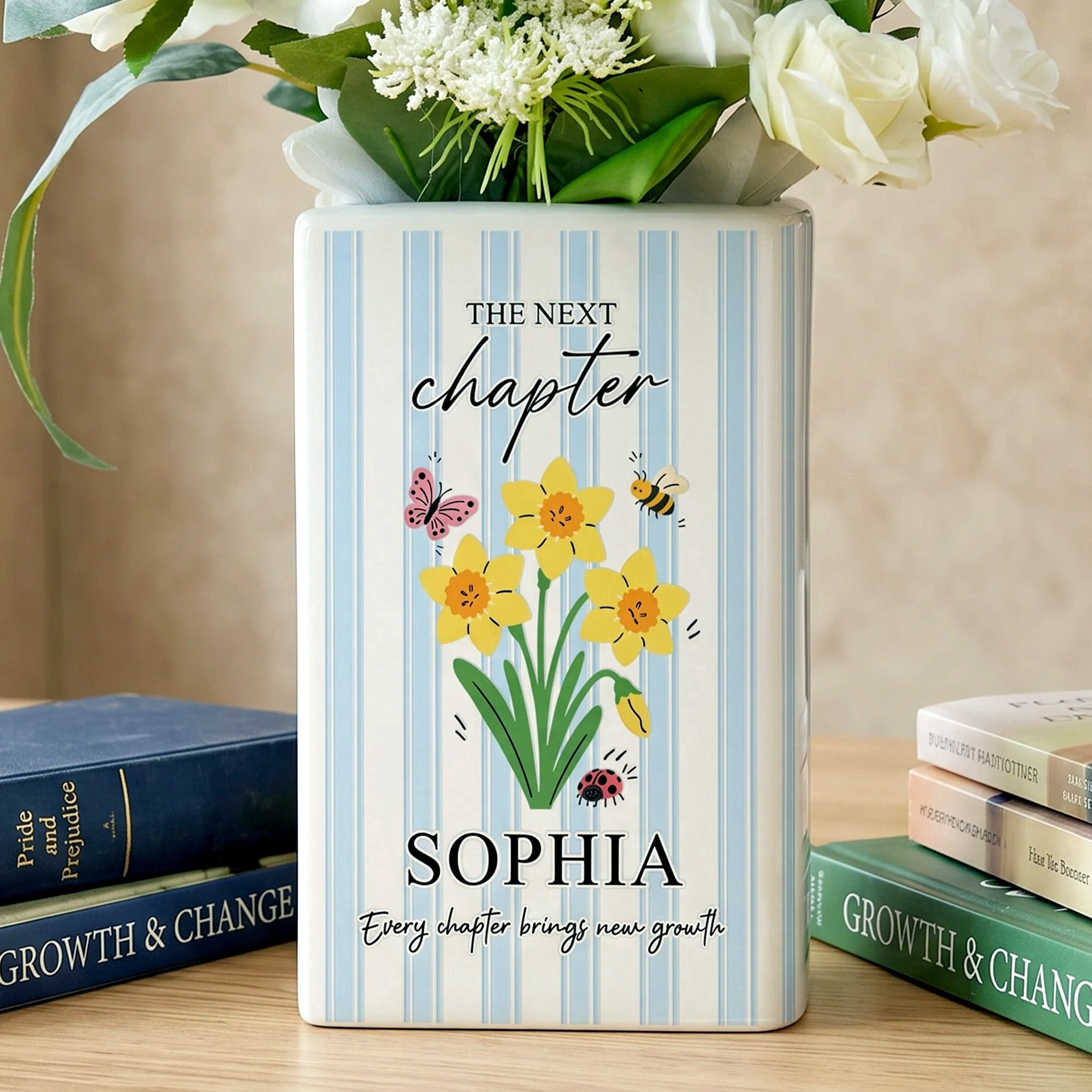 Every Chapter Brings New Growth - Personalized Vase - Image 2