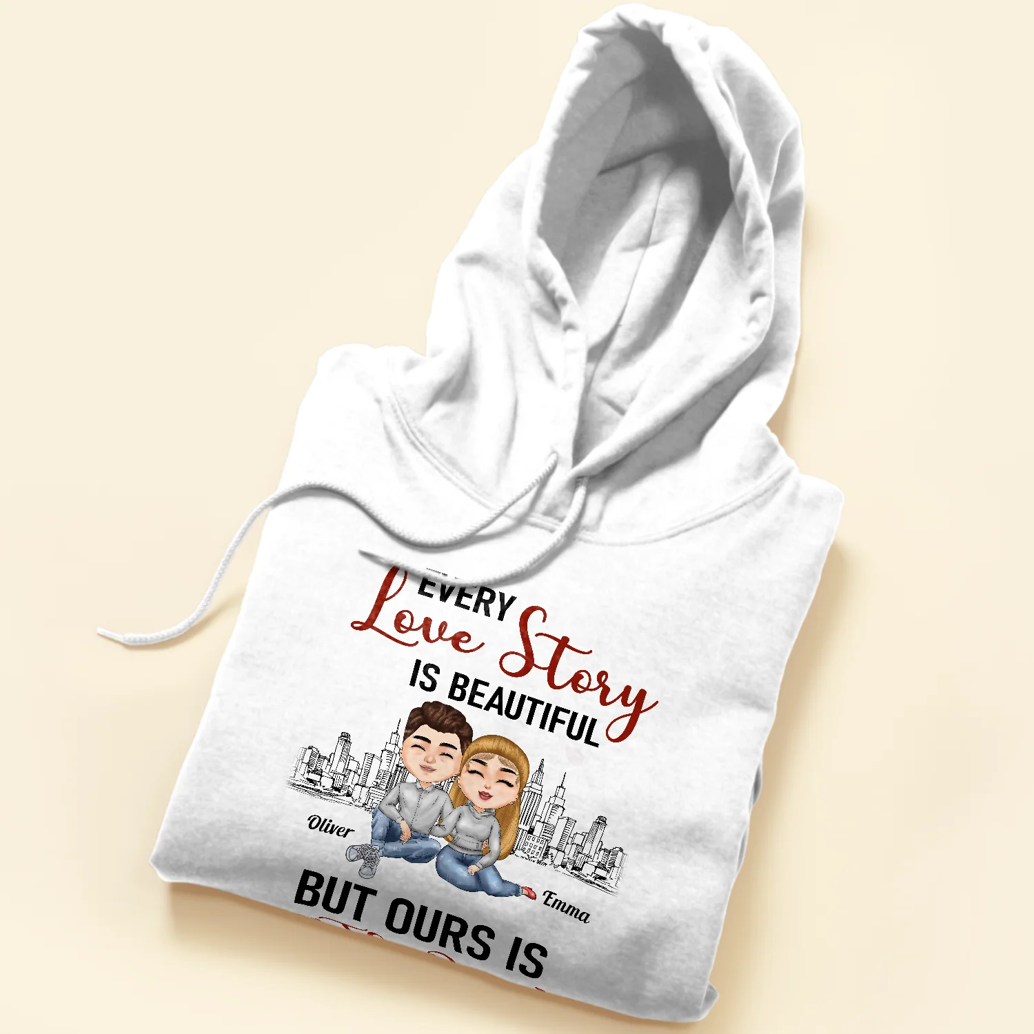 Every Love Story Is Beautiful But Ours Is The Best - Personalized Shirt - Anniversary, Valentine's Day, Birthday Gift For Couples, Lovers, Husband & Wife - Image 5