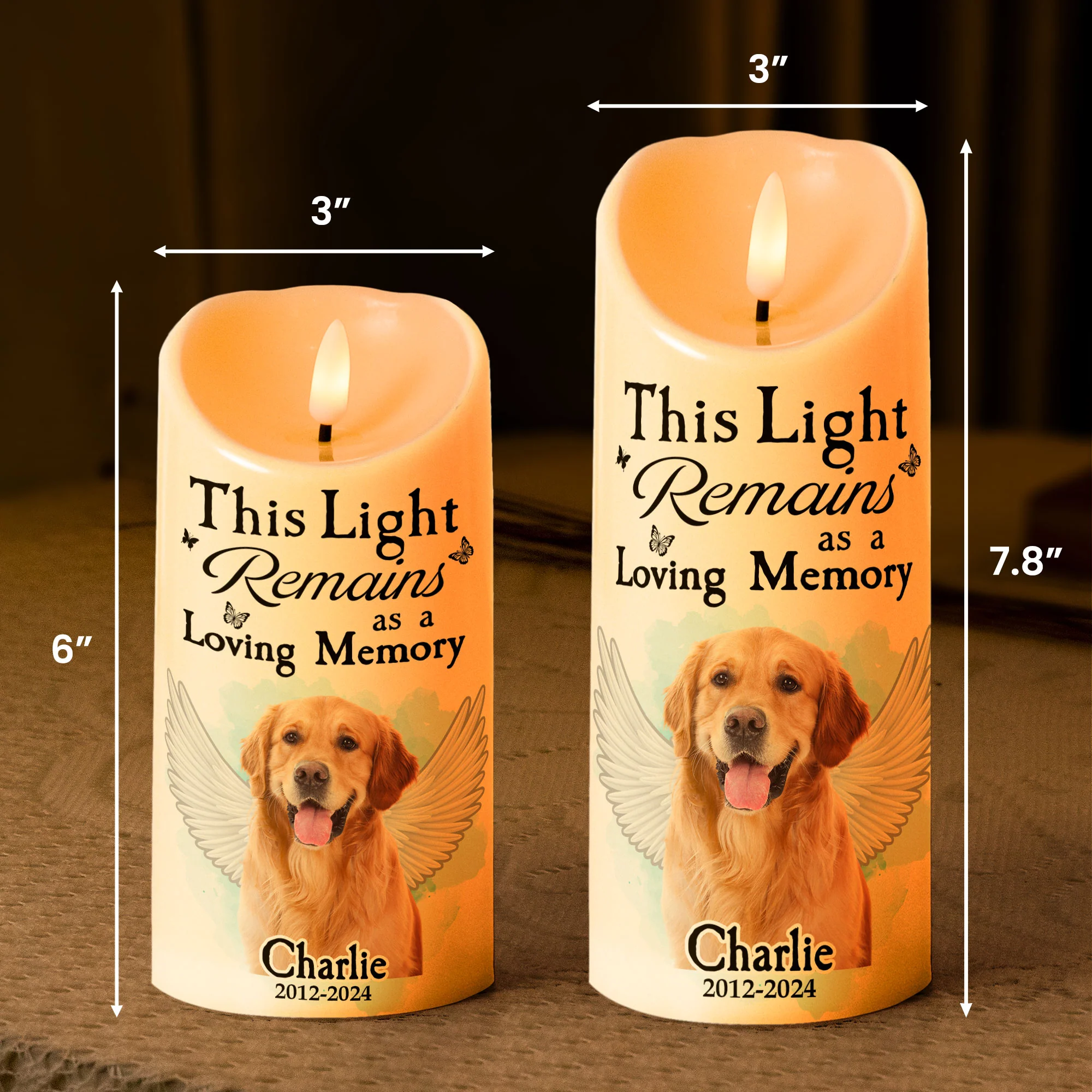 Every Time Miss Me Light This Up And Know I'm Here - Personalized Photo LED Candle - Image 7