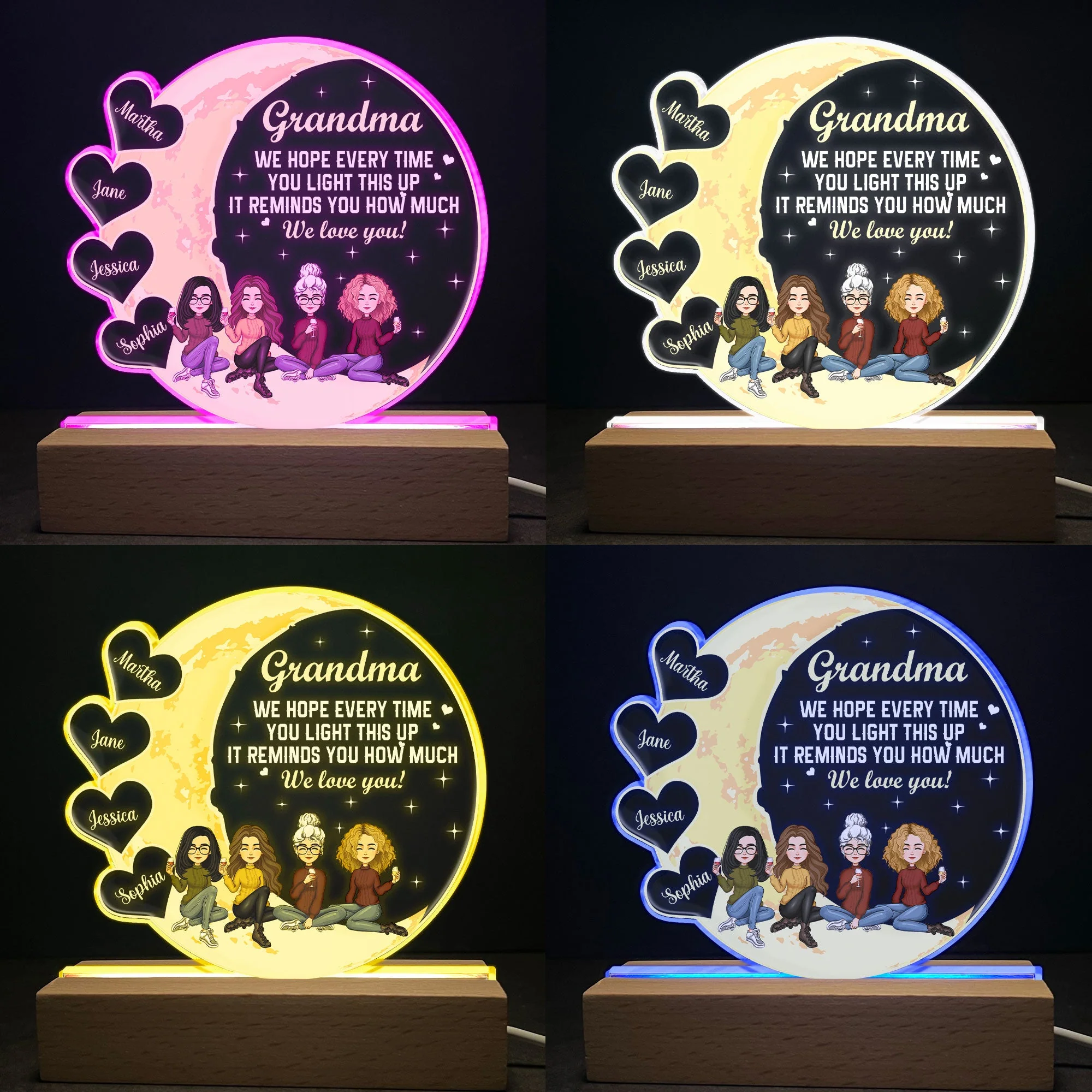 Every Time You Light This Up It Reminds You How Much We Love You - Personalized LED Light - Image 4