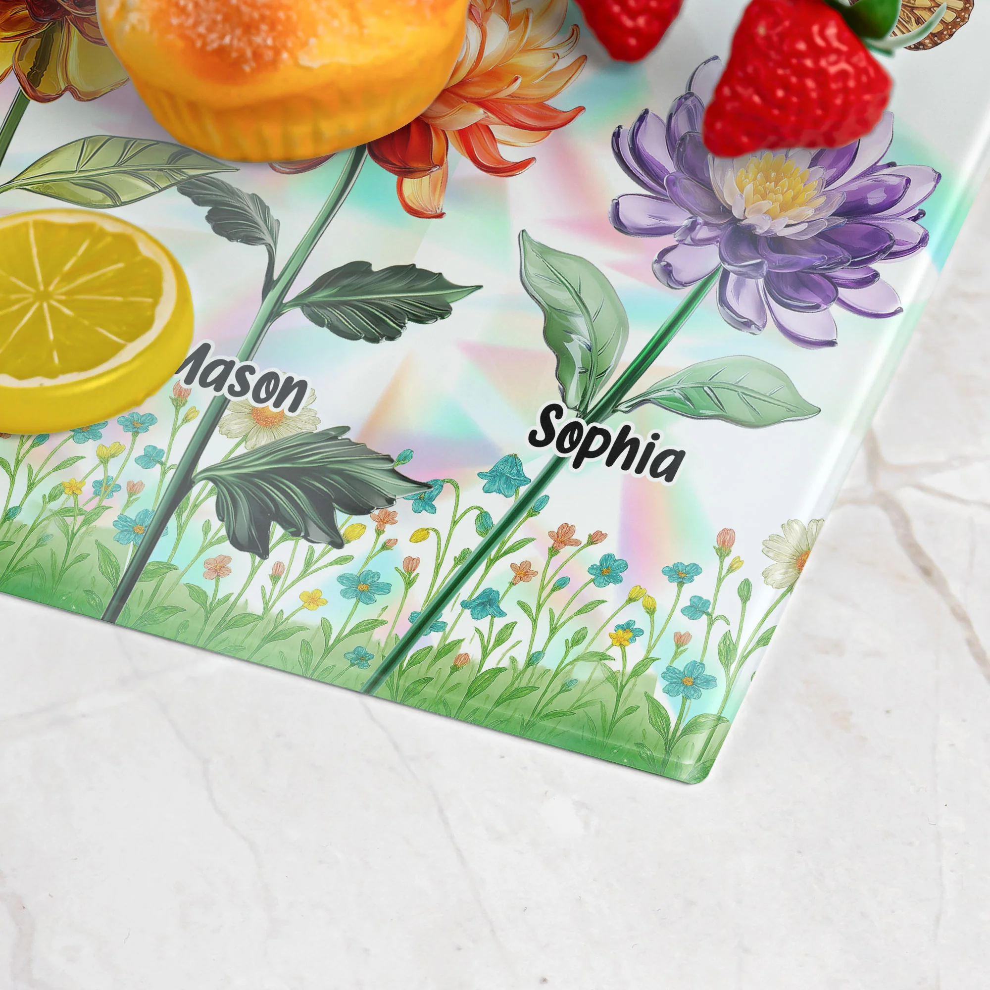 Everything Tastes Better In Mom’s Kitchen, Grandma's Kitchen - Personalized Cutting Board - Image 5