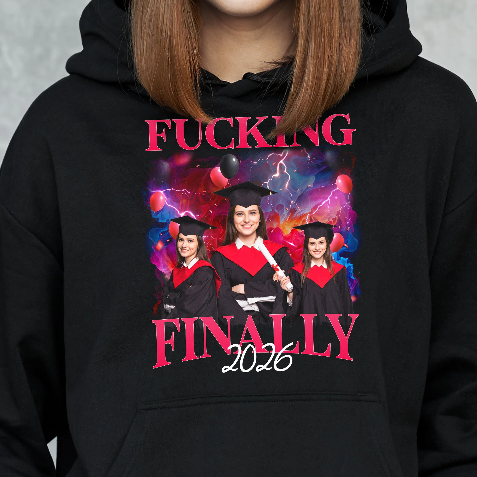 F*cking Finally Graduation - Personalized Photo Shirt - Image 6