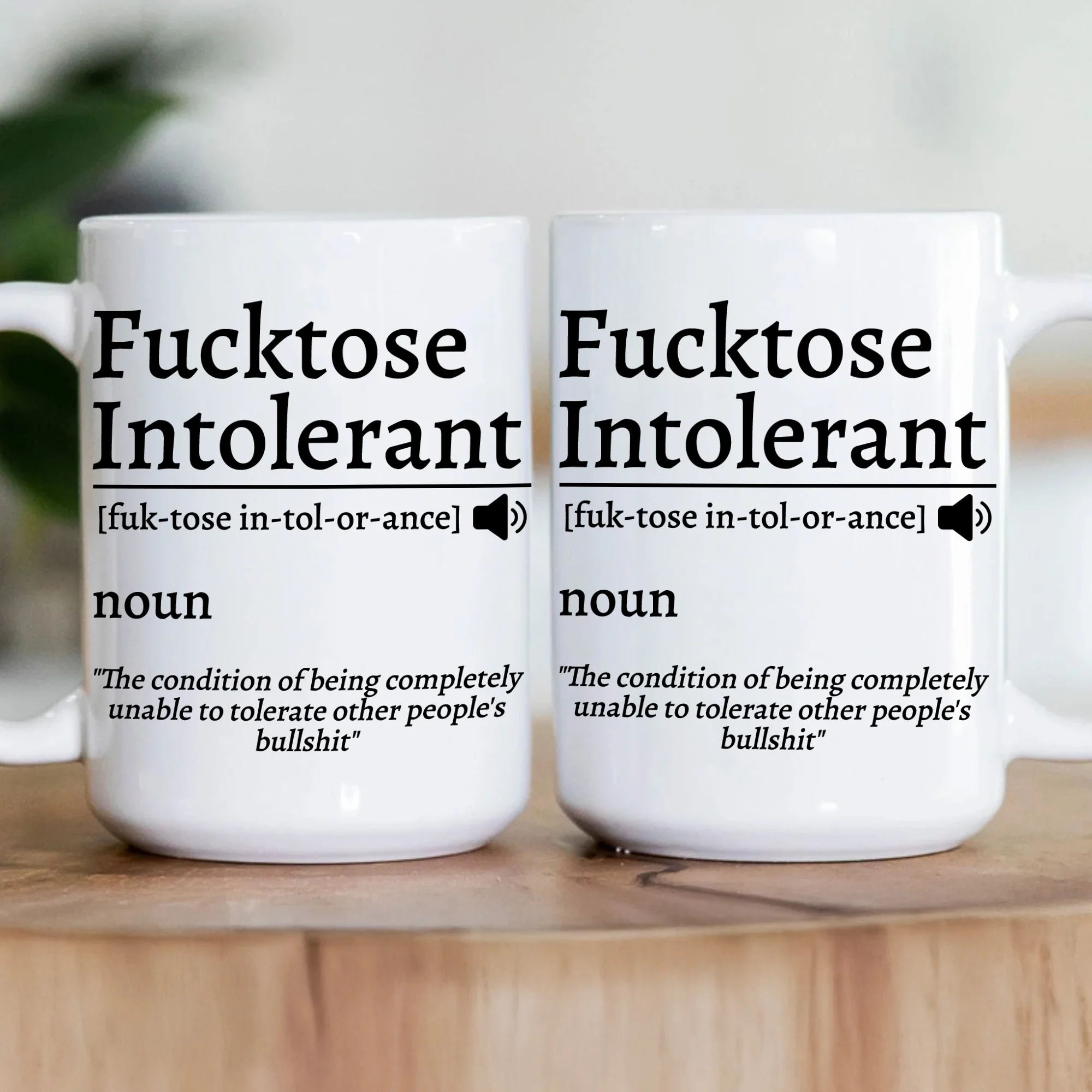 F*cktose Intolerant Funny Mug Fun Gift For Coworkers - Image 3