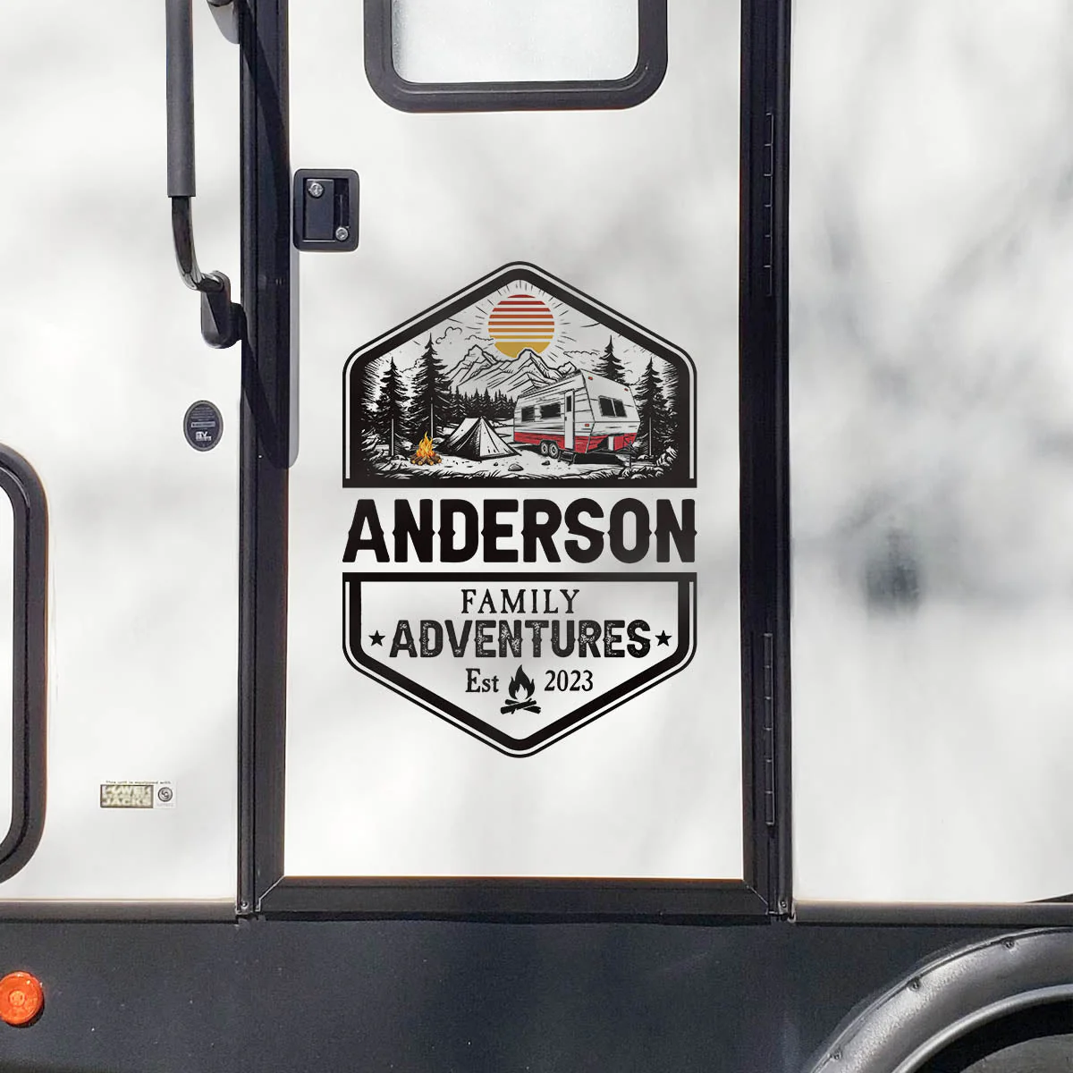 Family Adventures - Personalized RV Decal - Image 2