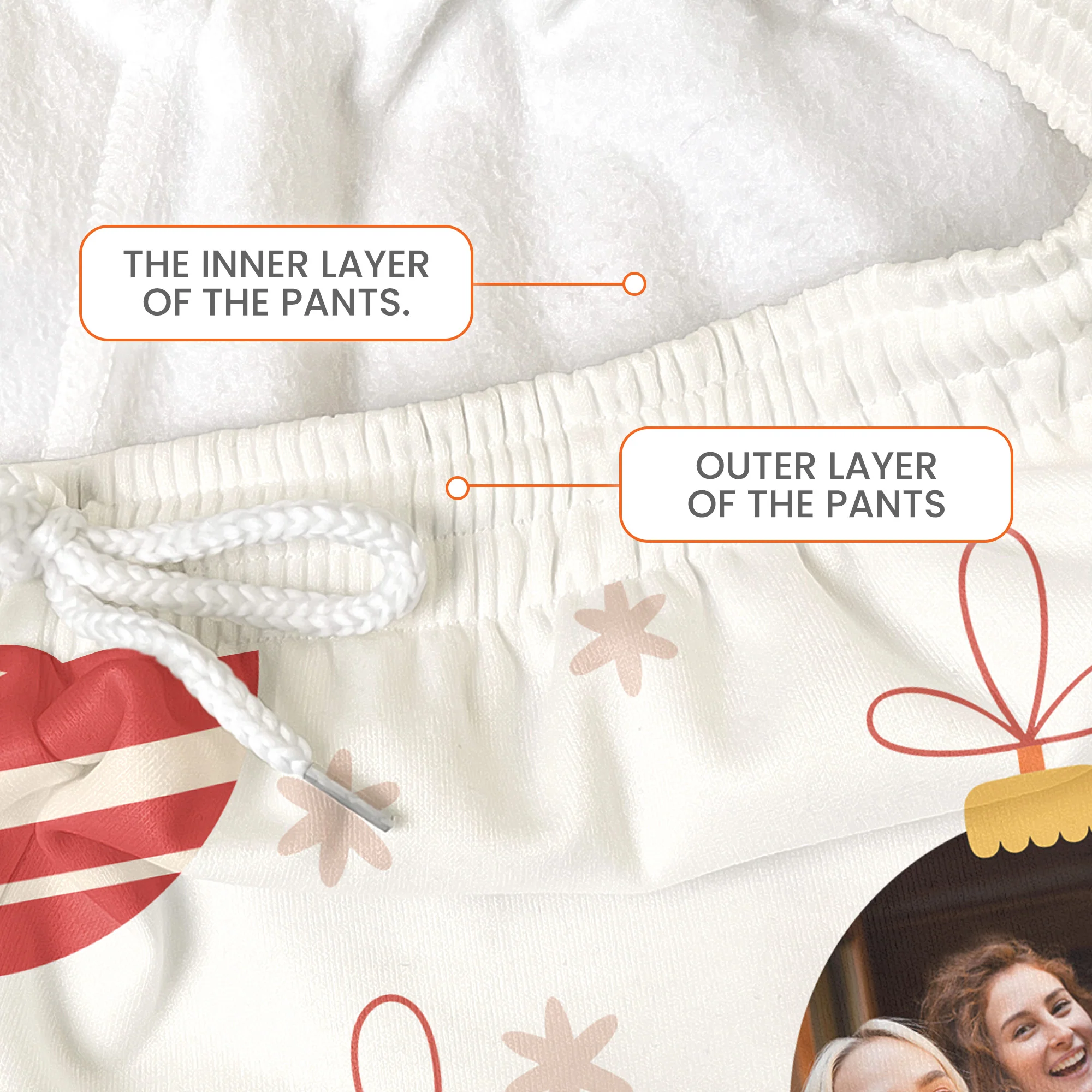 Family Christmas Custom Photo Family - Personalized Photo Sweatpants - Image 6