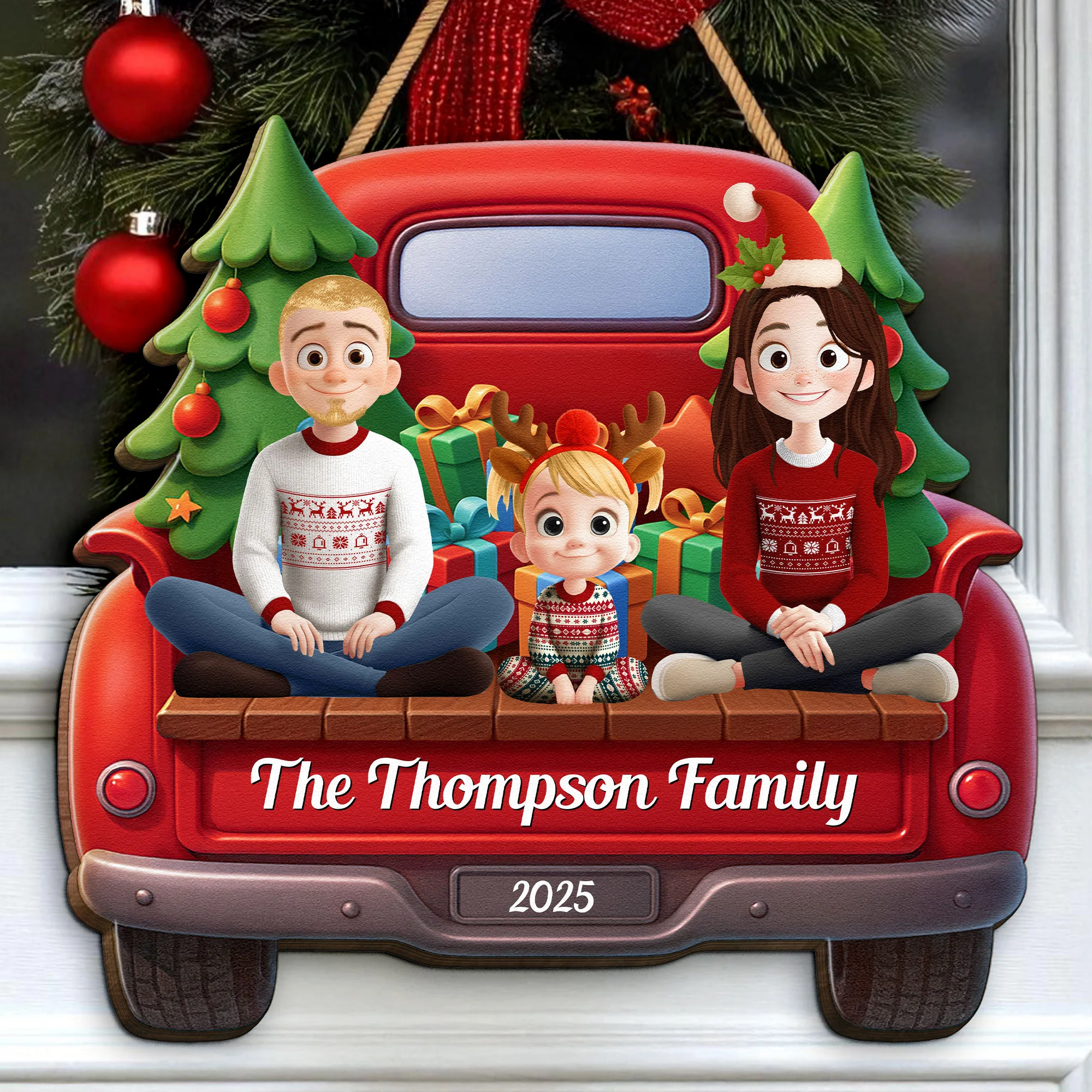 Family Christmas - Personalized Wood Sign - Image 3