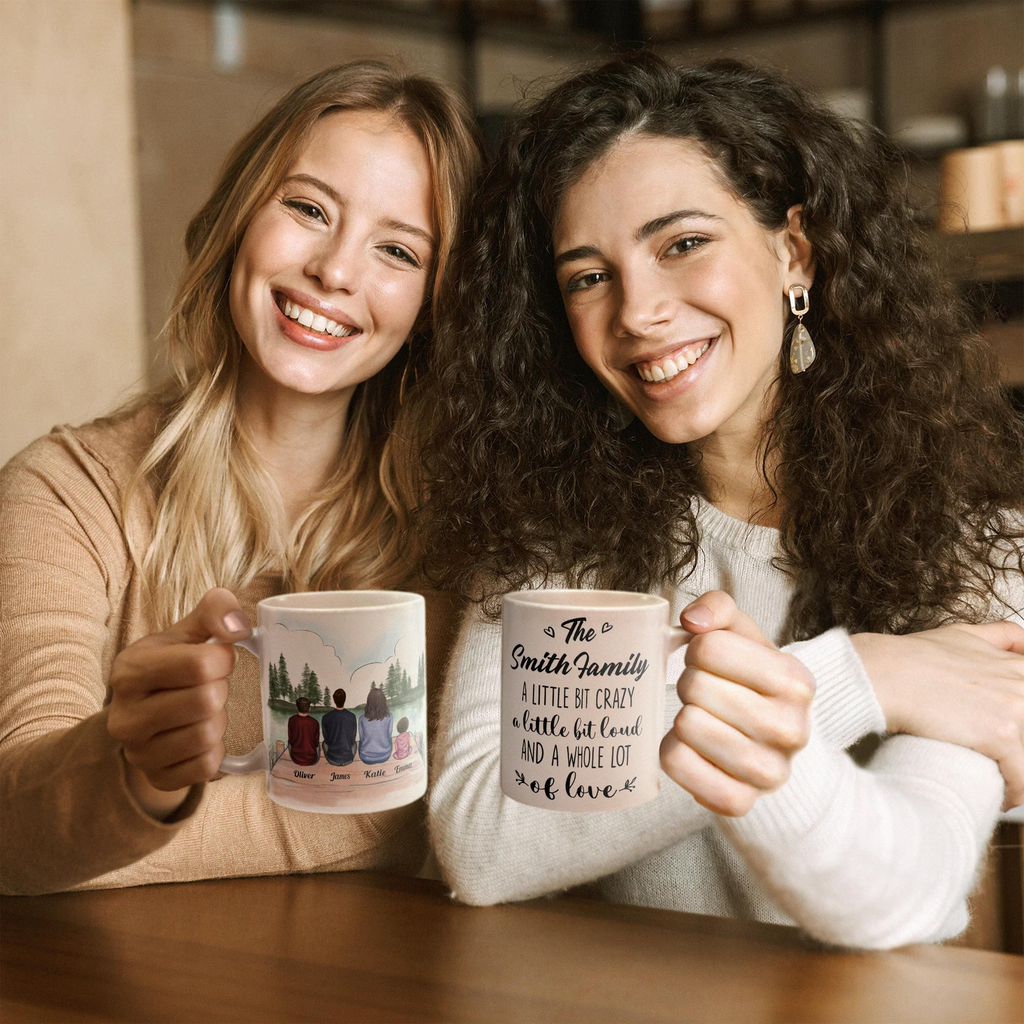 Family Forever Linked Together - Personalized Mug - Anniversary, Valentine's Day, Birthday  Gift For Family Parents Wife Husband - Image 2