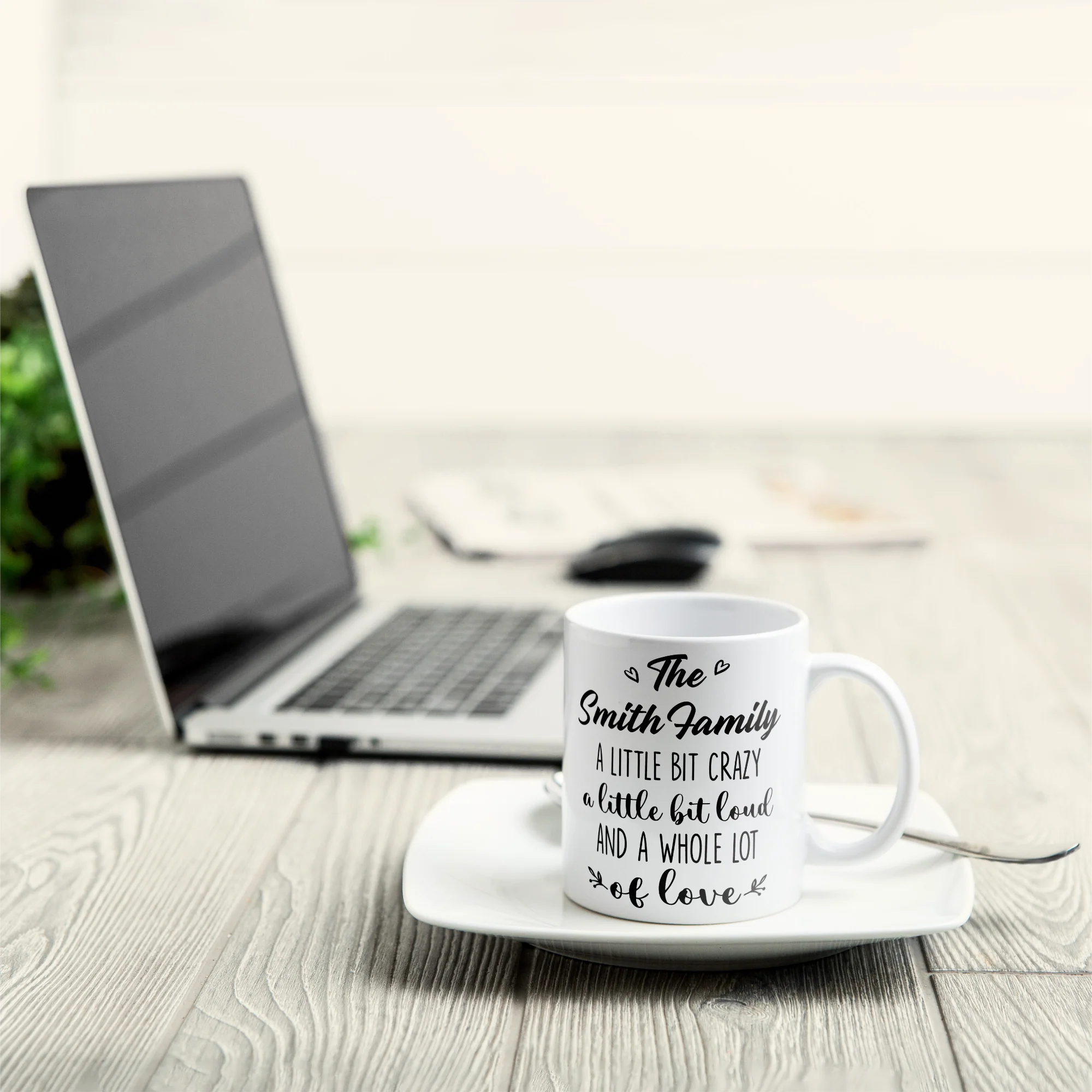 Family Forever Linked Together - Personalized Mug - Anniversary, Valentine's Day, Birthday  Gift For Family Parents Wife Husband - Image 4