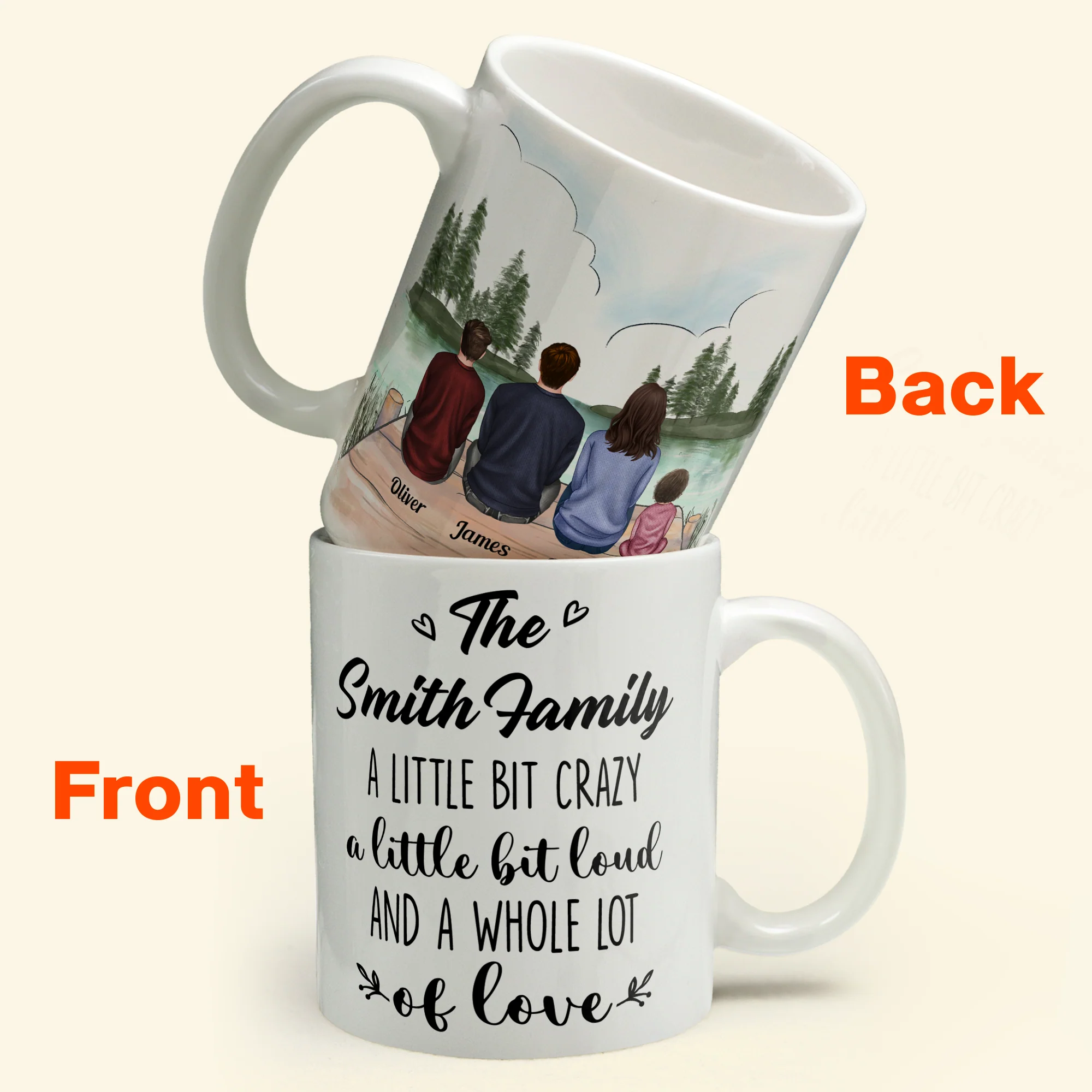 Family Forever Linked Together - Personalized Mug - Anniversary, Valentine's Day, Birthday  Gift For Family Parents Wife Husband - Image 6