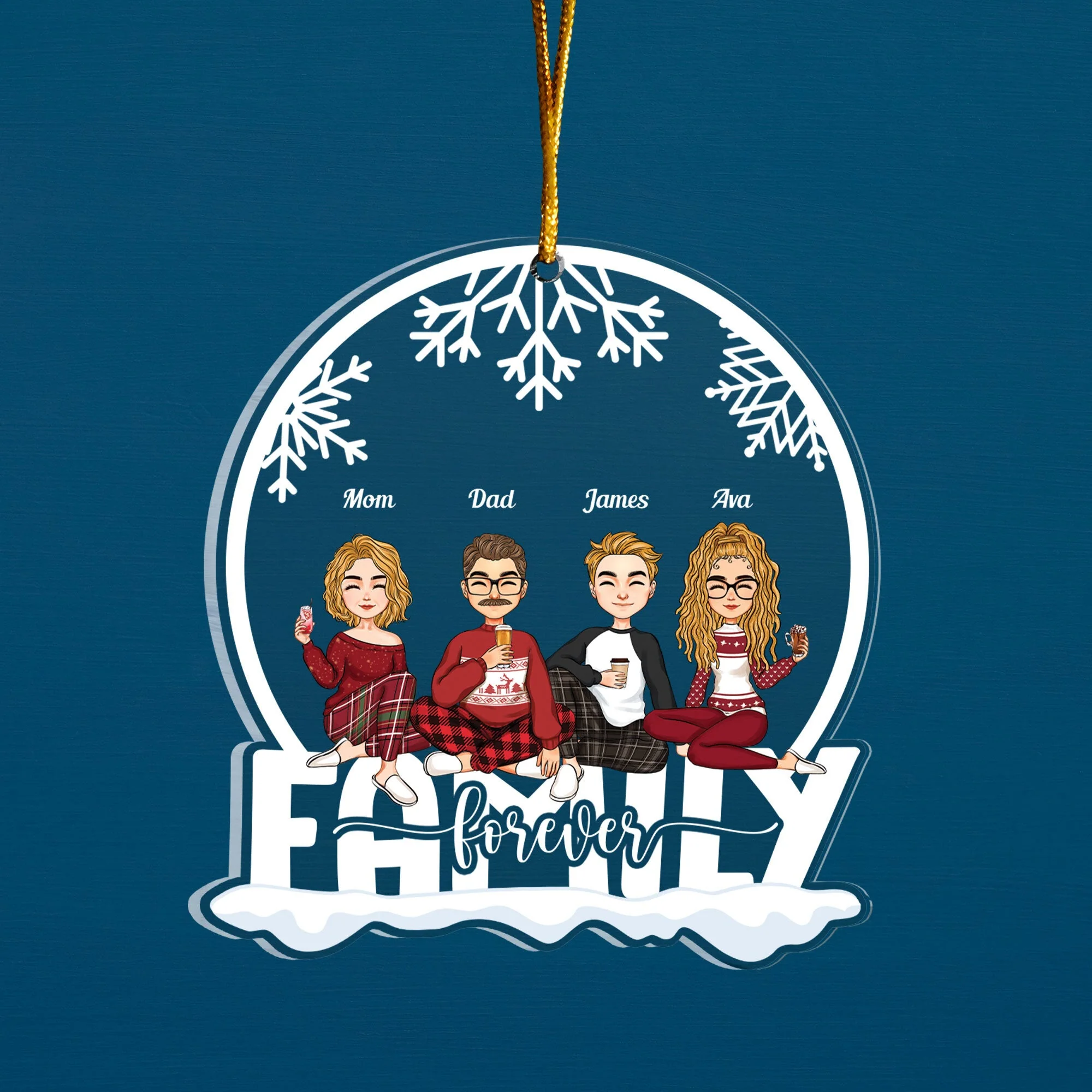 Siblings Forever - Personalized Siblings Ornament - Image 8