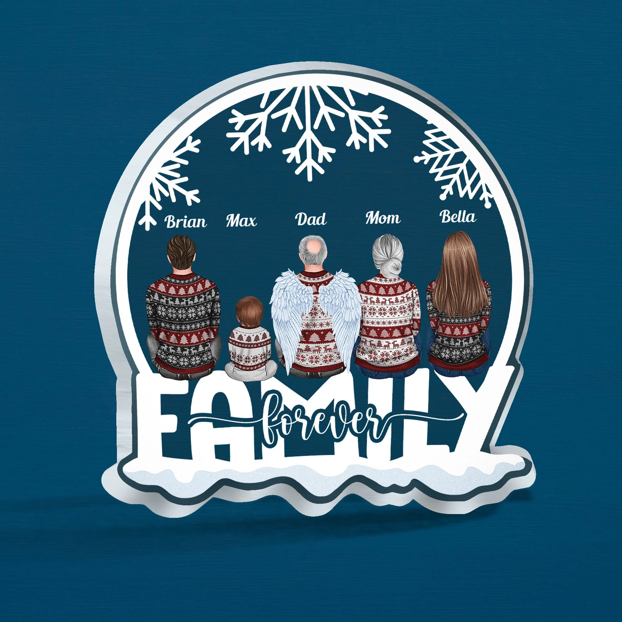 Family Forever - Personalized Custom Shaped Acrylic Plaque