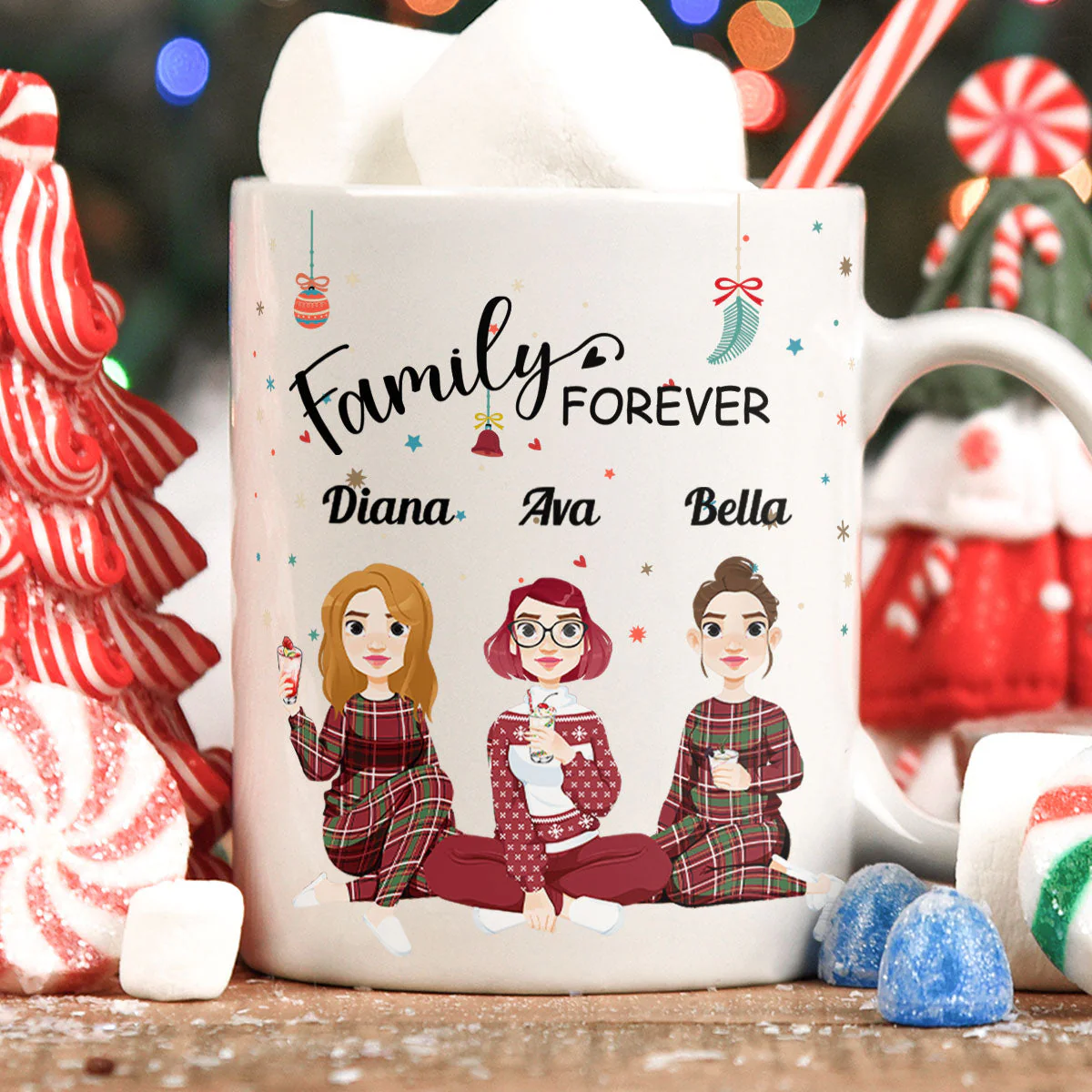 Family Is Forever - Personalized Mug - Image 3
