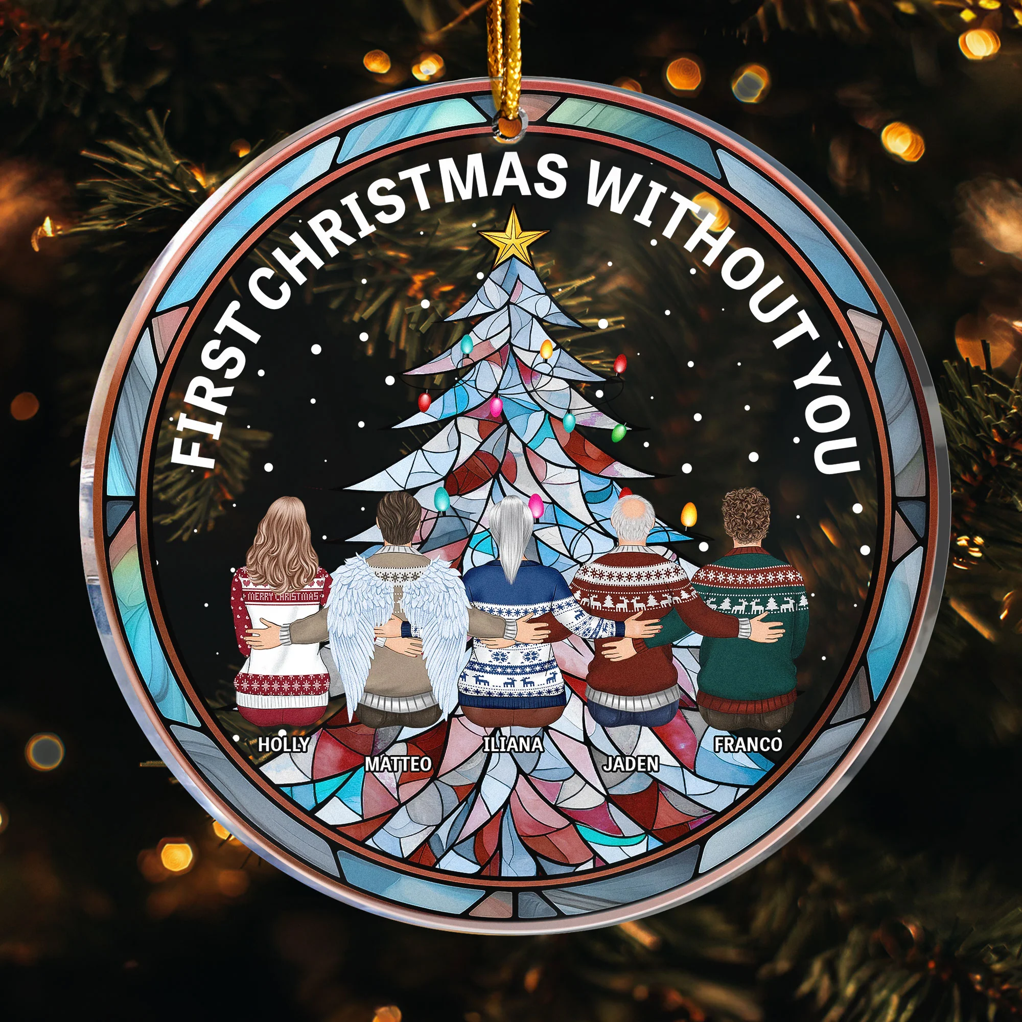 Family Is Still With You - Personalized Acrylic Ornament - Image 3