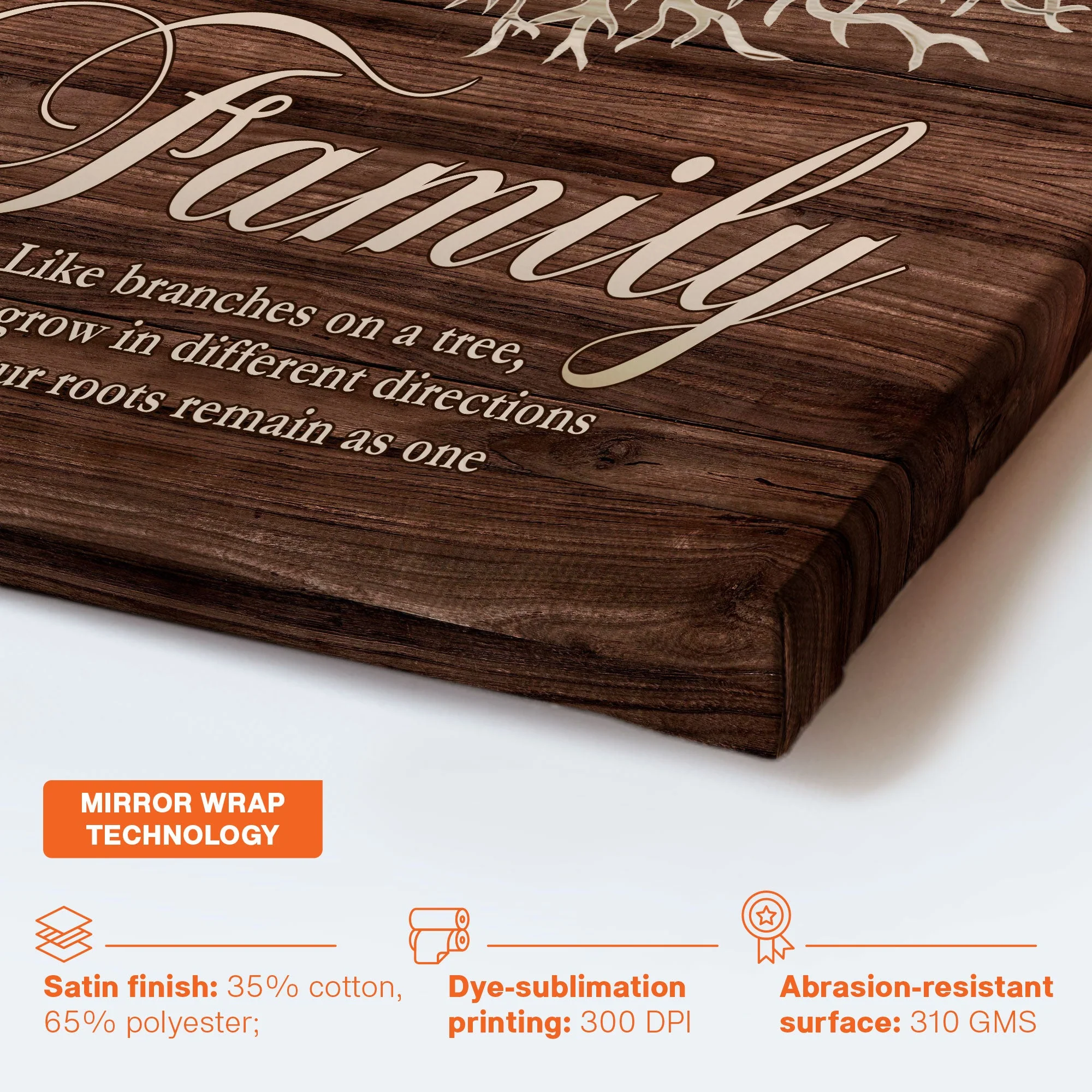 Family Like Branches On A Tree - Personalized Photo Wrapped Canvas - Image 6
