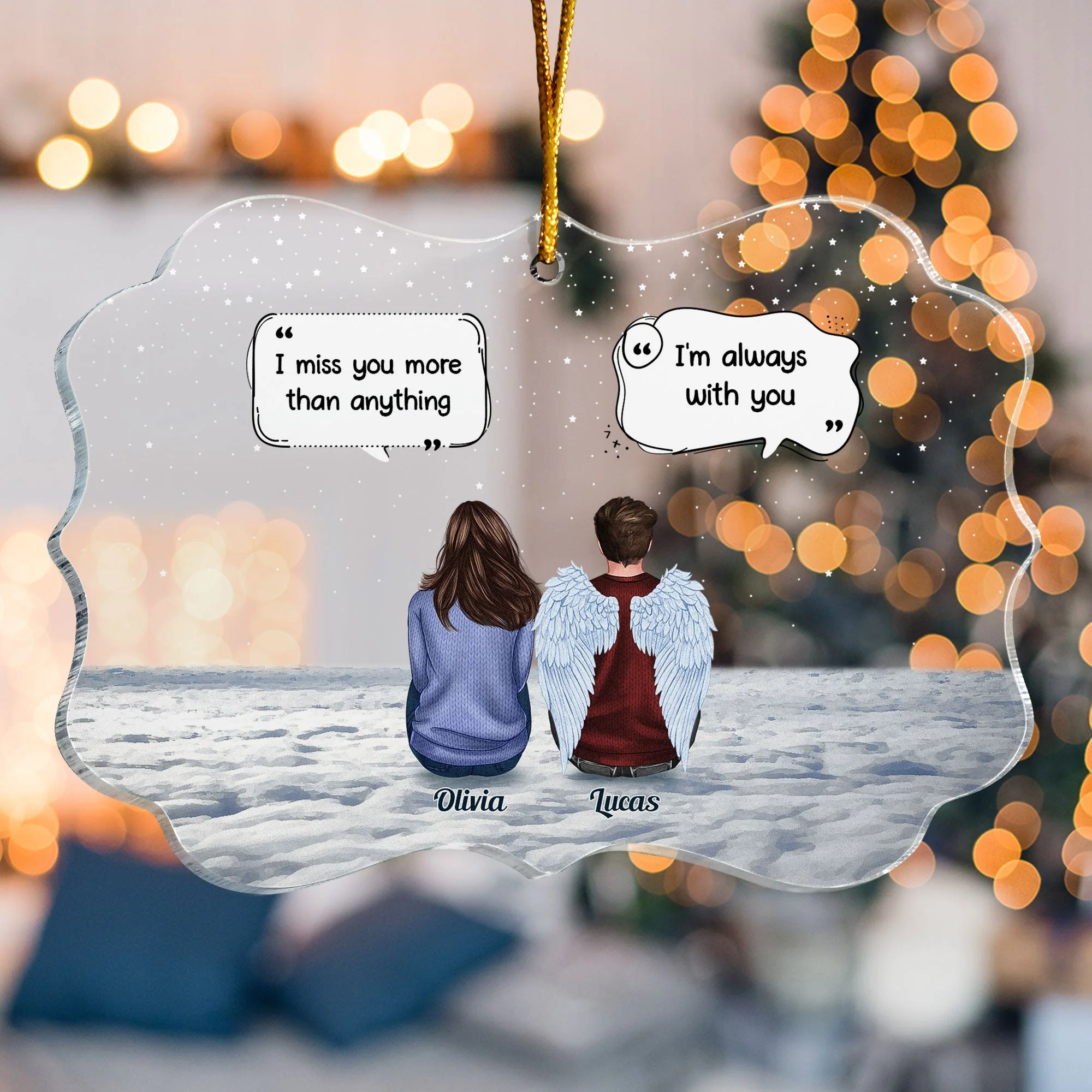 Family Memorial - Personalized Memorial Ornament - Image 4
