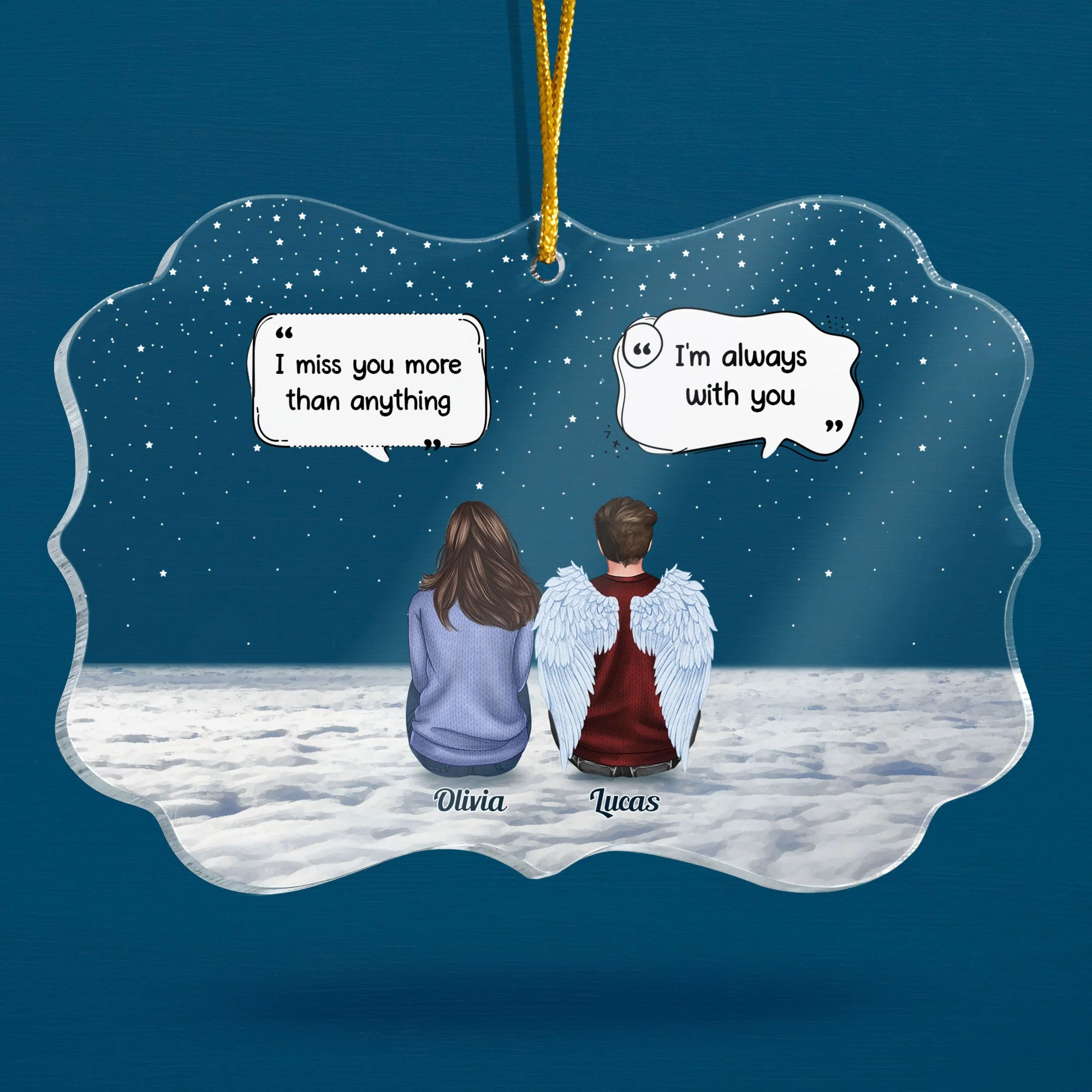 Family Memorial - Personalized Memorial Ornament - Image 6