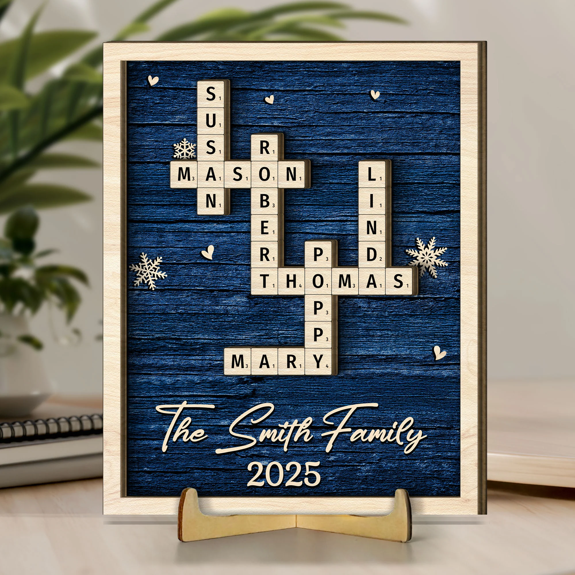 Family Name Scrabble - Personalized Wooden Plaque - Image 5