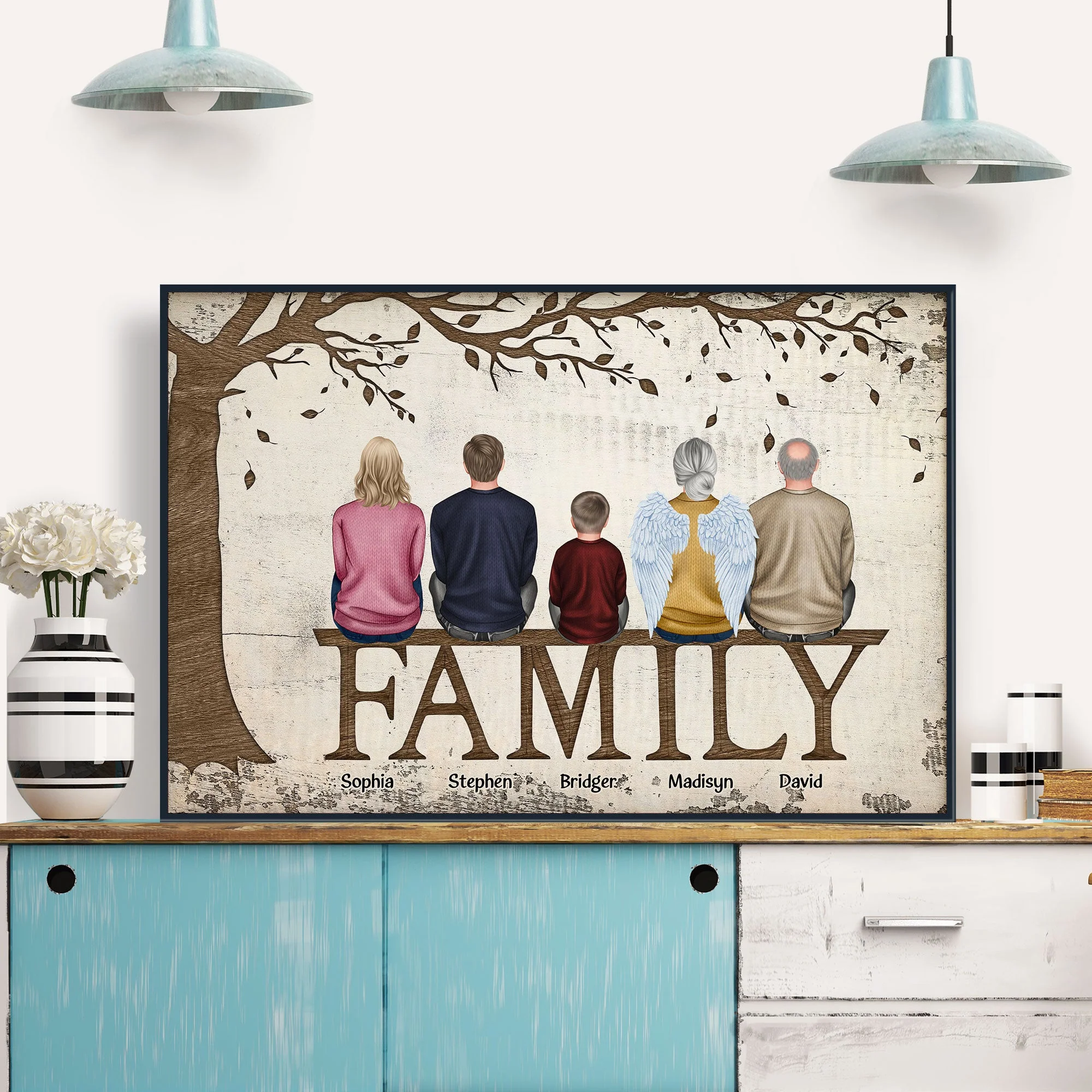 Family - New Version - Personalized Poster/Wrapped Canvas - Image 3