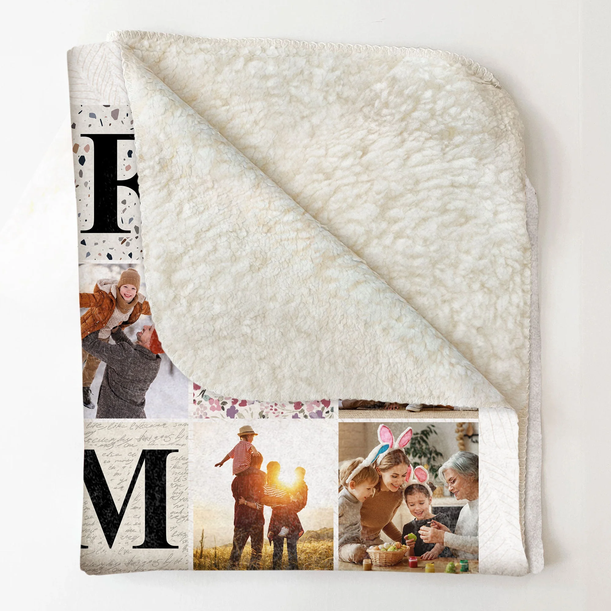 Family Photo Collage - Personalized Family Photo Blanket - Image 6