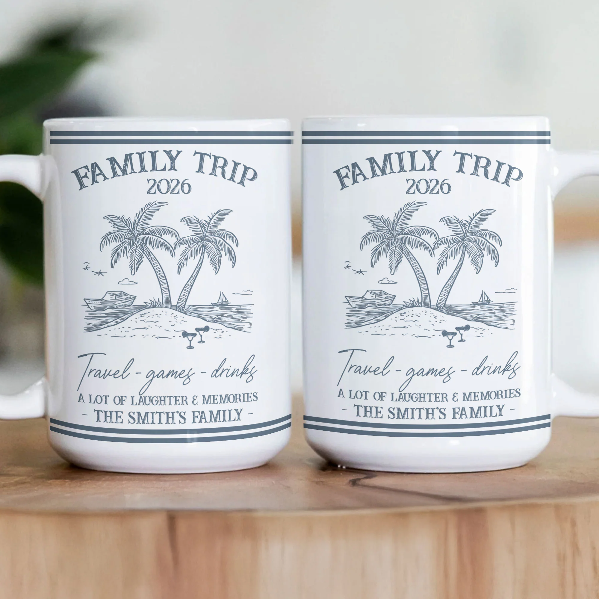 Family Trip Summer Time - Personalized Mug - Image 4