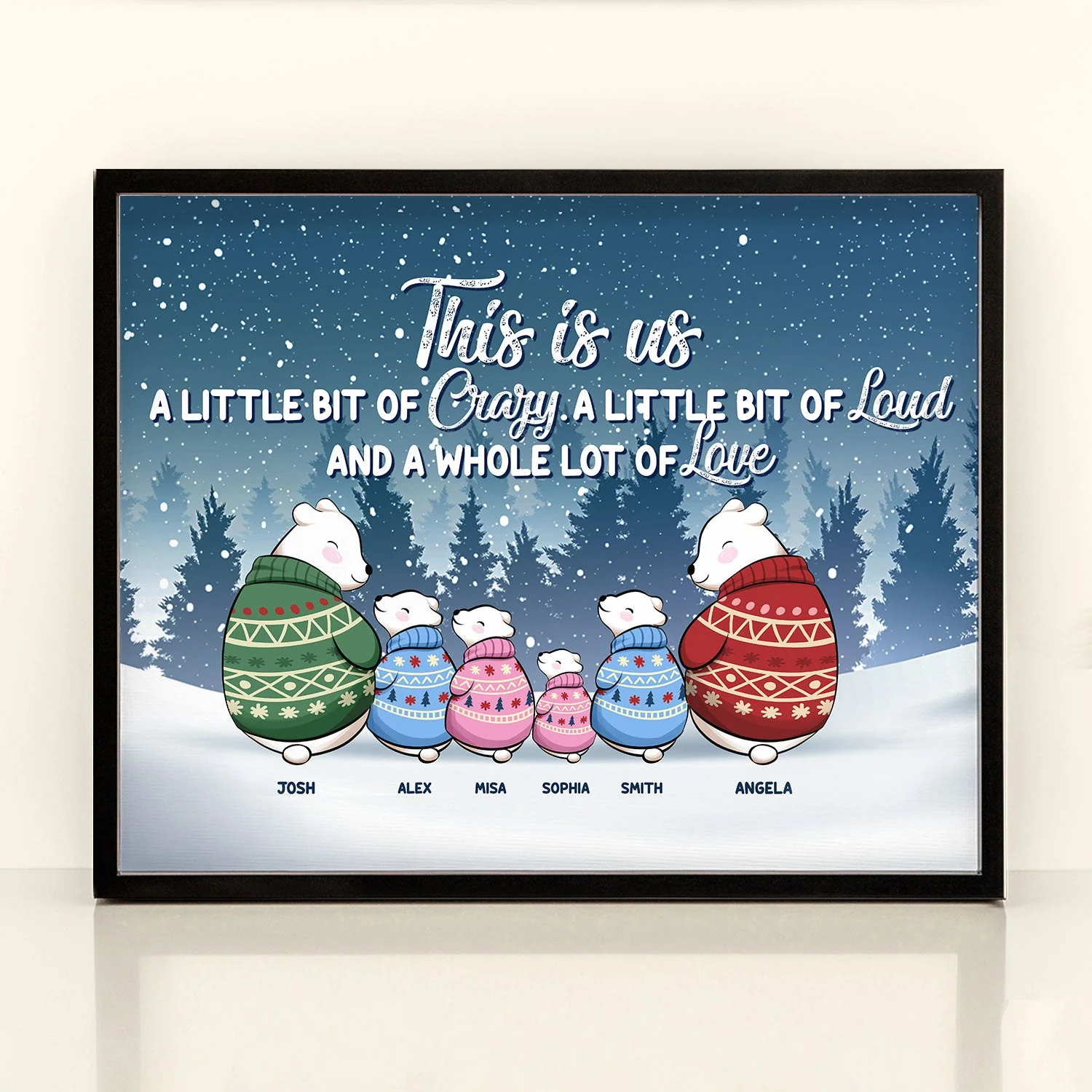 Family Where Life Begins - Personalized Poster - Birthday Gift For Family Members, Parents, Son, Daughter - Image 2