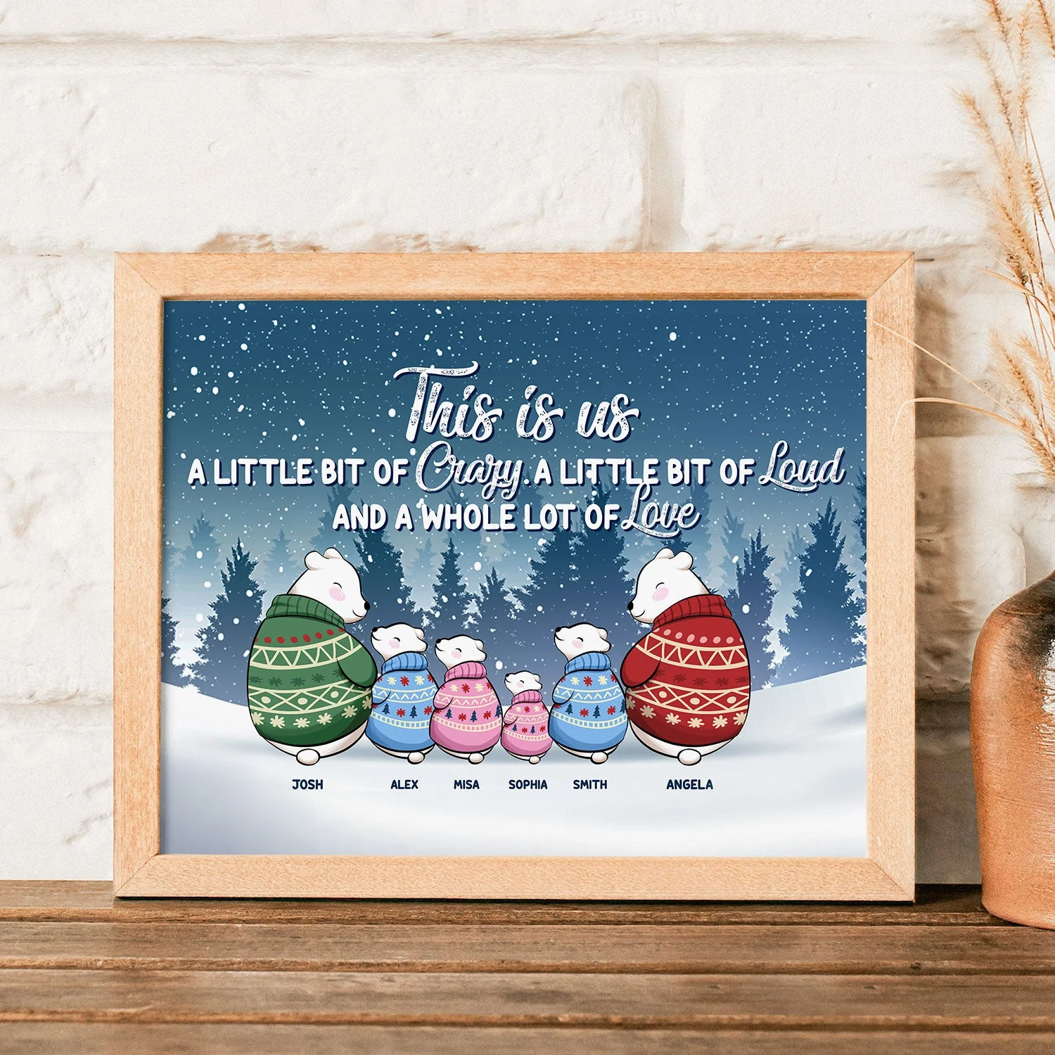Family Where Life Begins - Personalized Poster - Birthday Gift For Family Members, Parents, Son, Daughter - Image 4