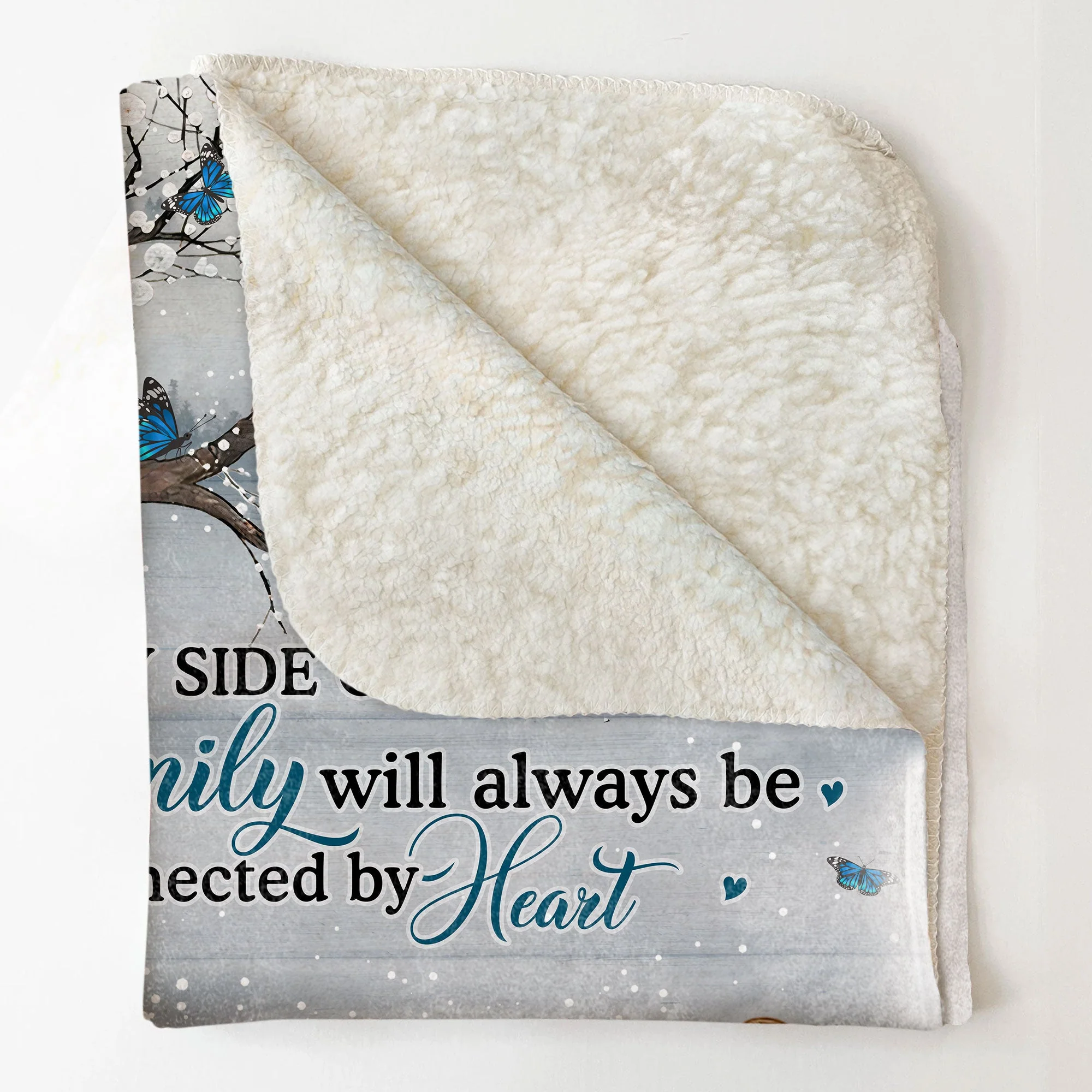 Family Will Always Connected By Heart - Personalized Memory Blanket - Image 4