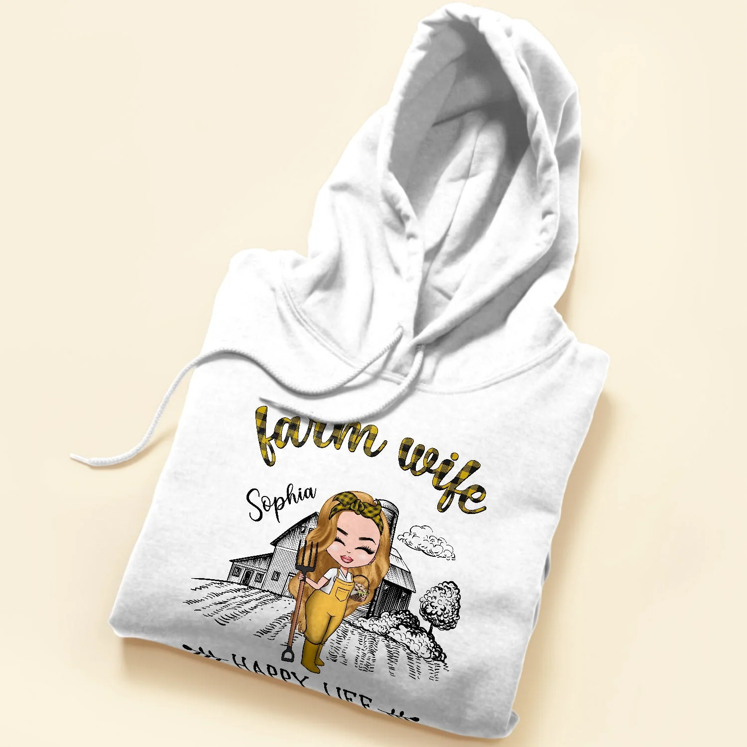 Farm Wife, Happy Life - Personalized Shirt - Birthday Gift For Farmer, Farm Lady - Image 5