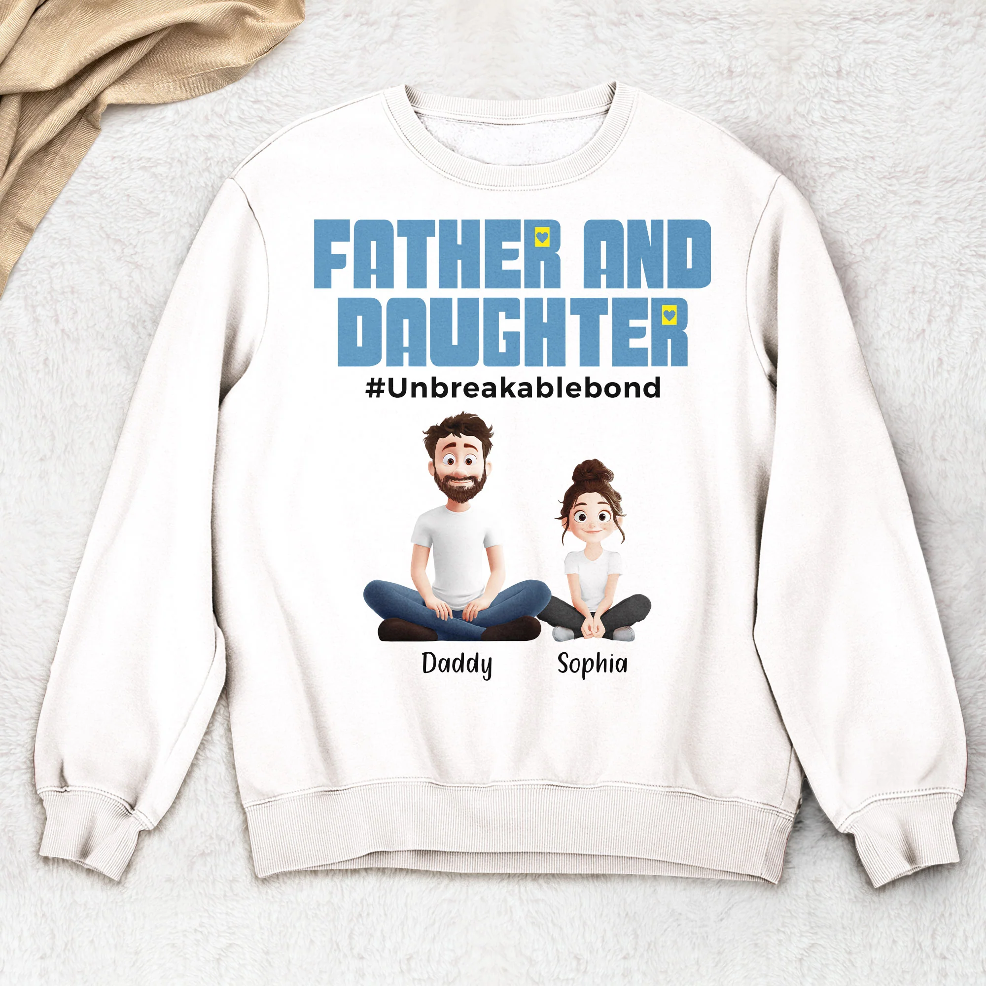 Father And Daughter #Unbreakablebond New Version - Personalized Shirt - Image 3