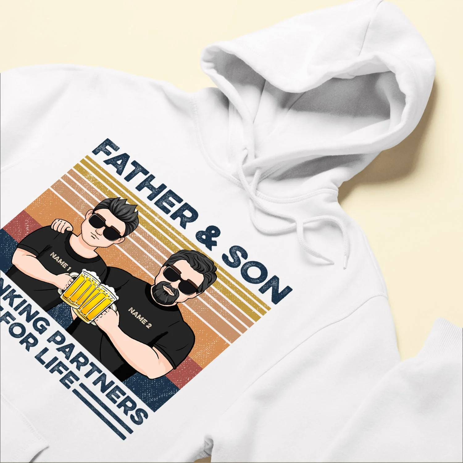 Father And Son Drinking Partners For Life - Personalized Shirt - Christmas Gift For Fathers And Sons - Image 6
