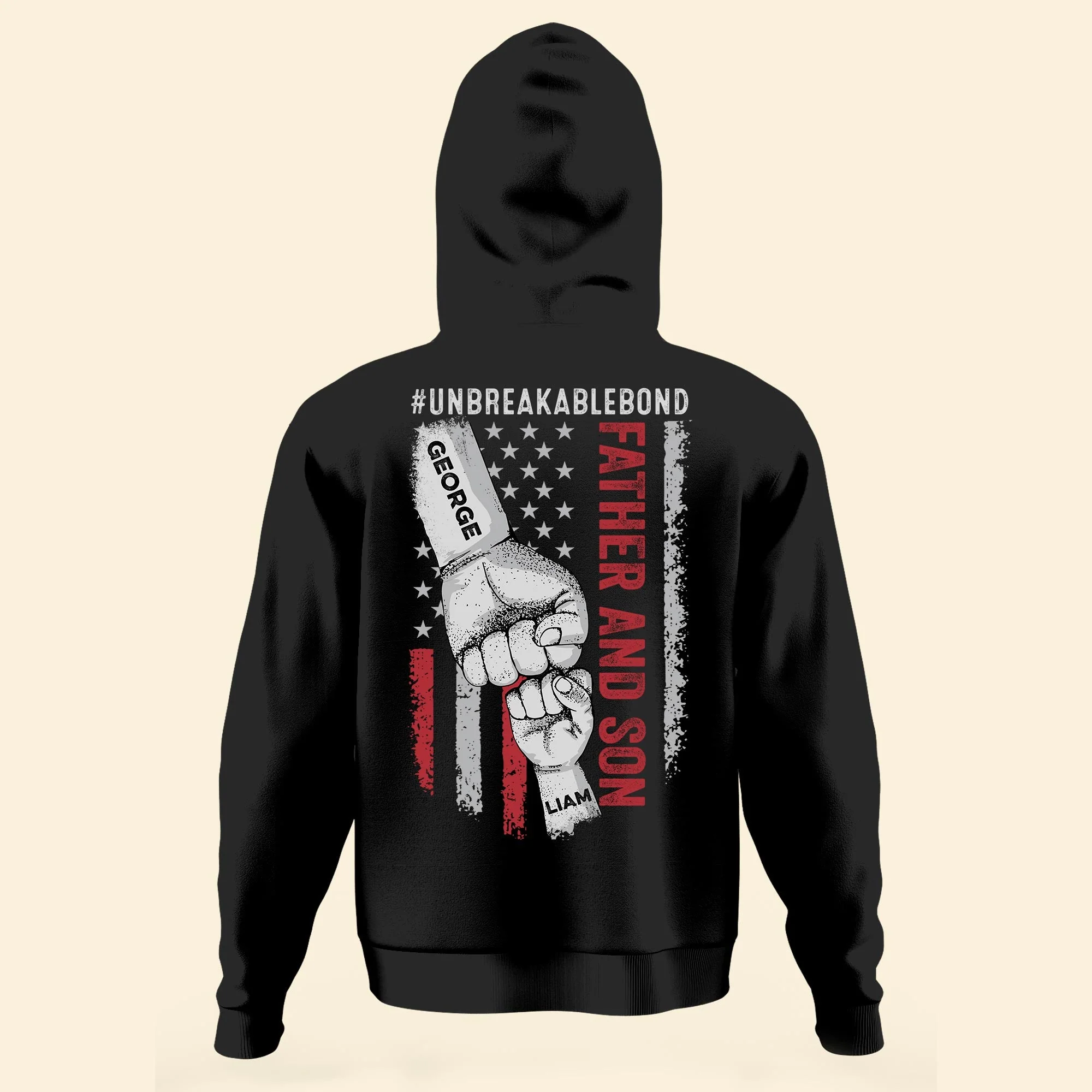 Father And Son #Unbreakablebond - Personalized Back Printed Shirt - Image 4