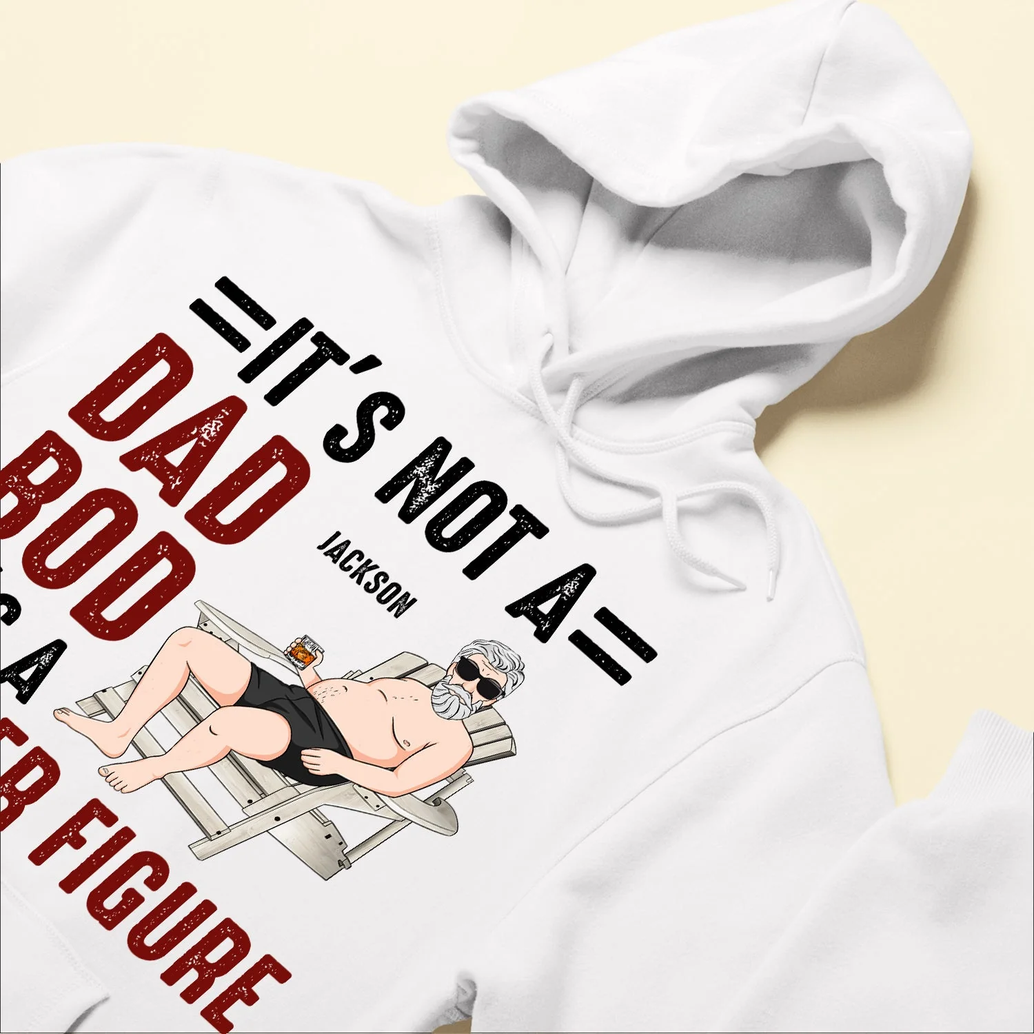 Father Figure Not Dad Bod - Personalized Shirt - Birthday, Father's Day Gift For Dad, Dad Bod, Father, Papa - Image 6