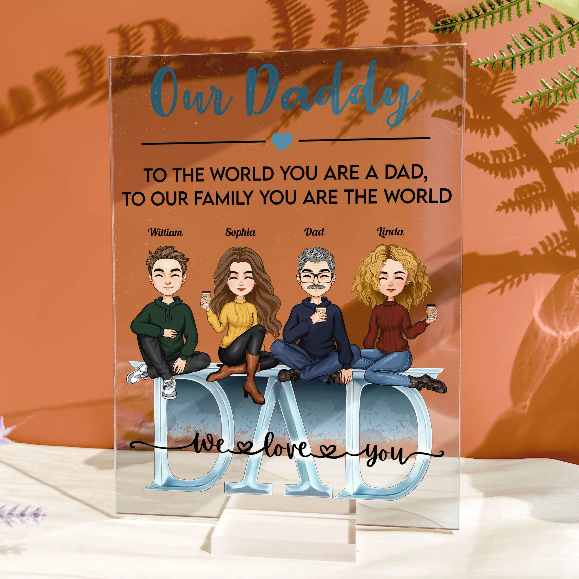 Father’s Day Gift For Dad - Personalized Acrylic Plaque - Image 5