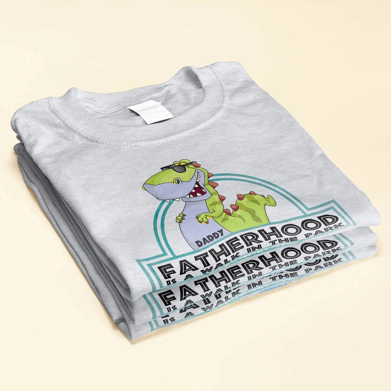 Fatherhood Is A Walk In The Park - Personalized Shirt - Father's Day, Birthday, Funny Gift For Dad, Father, Husband, Grandpa - Gift From Wife, Son, Daughter, Grandson, Granddaughter - Image 2