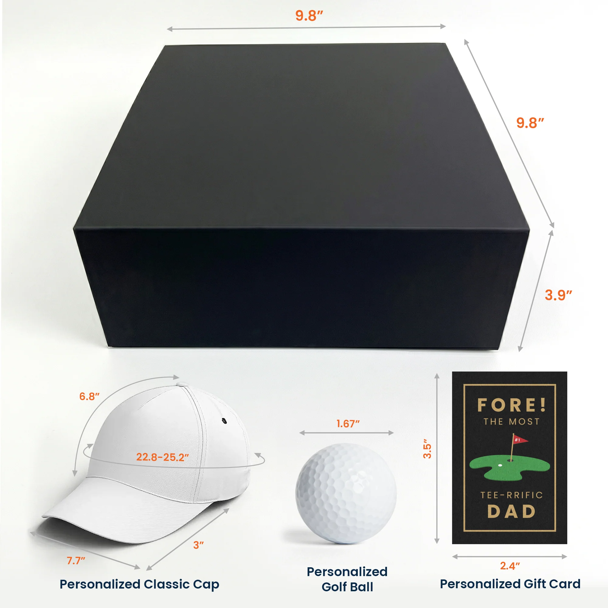 Father's Day Gift, Best Dad, Daddy, Grandpa By Par - Golf Gift Box Set - Image 6