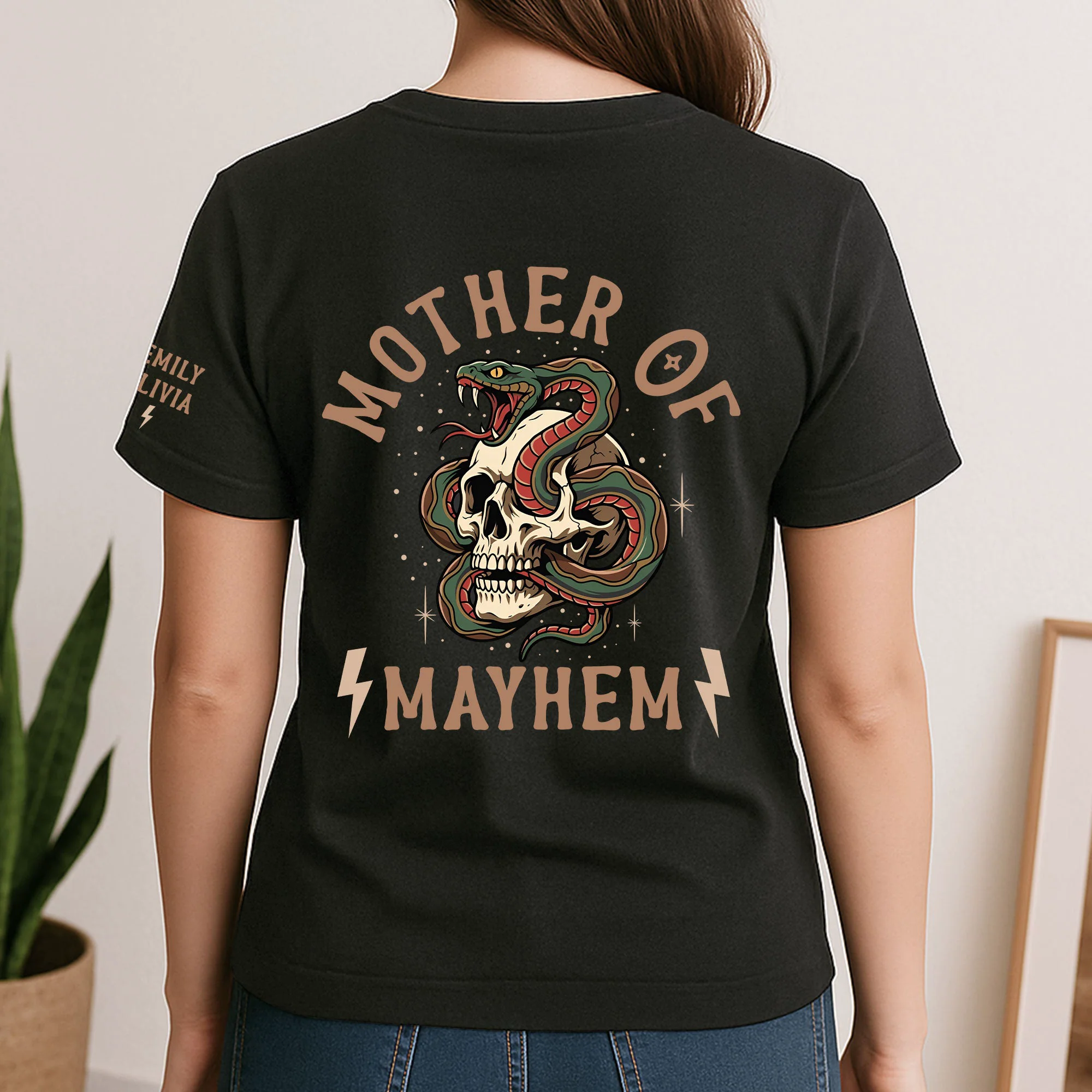 Father's Day Gift, Father Of Mayhem - Personalized Shirt - Image 3