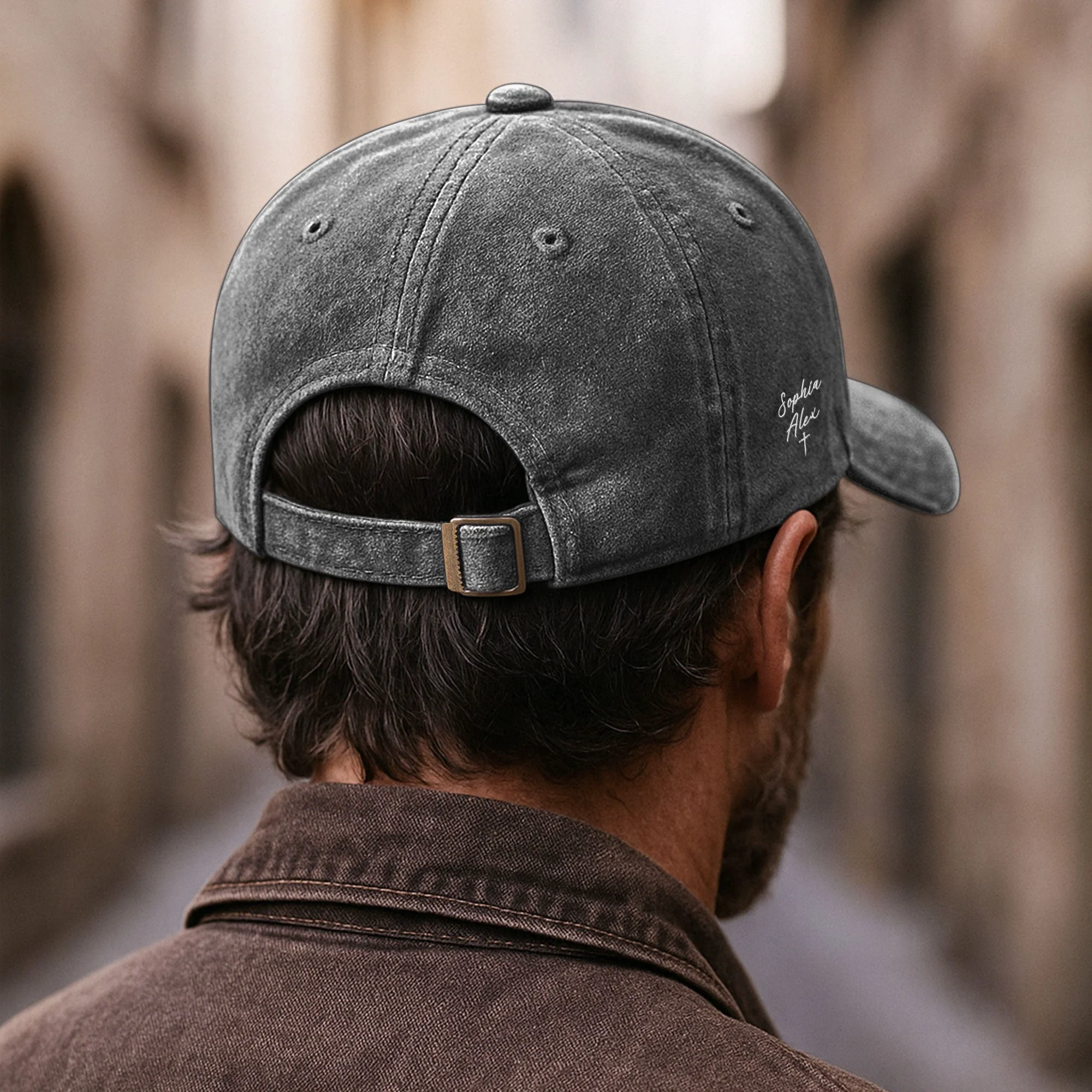 Father's Day Gifts, Fatherhood Is Kingdom Work - Personalized Cap - Image 5