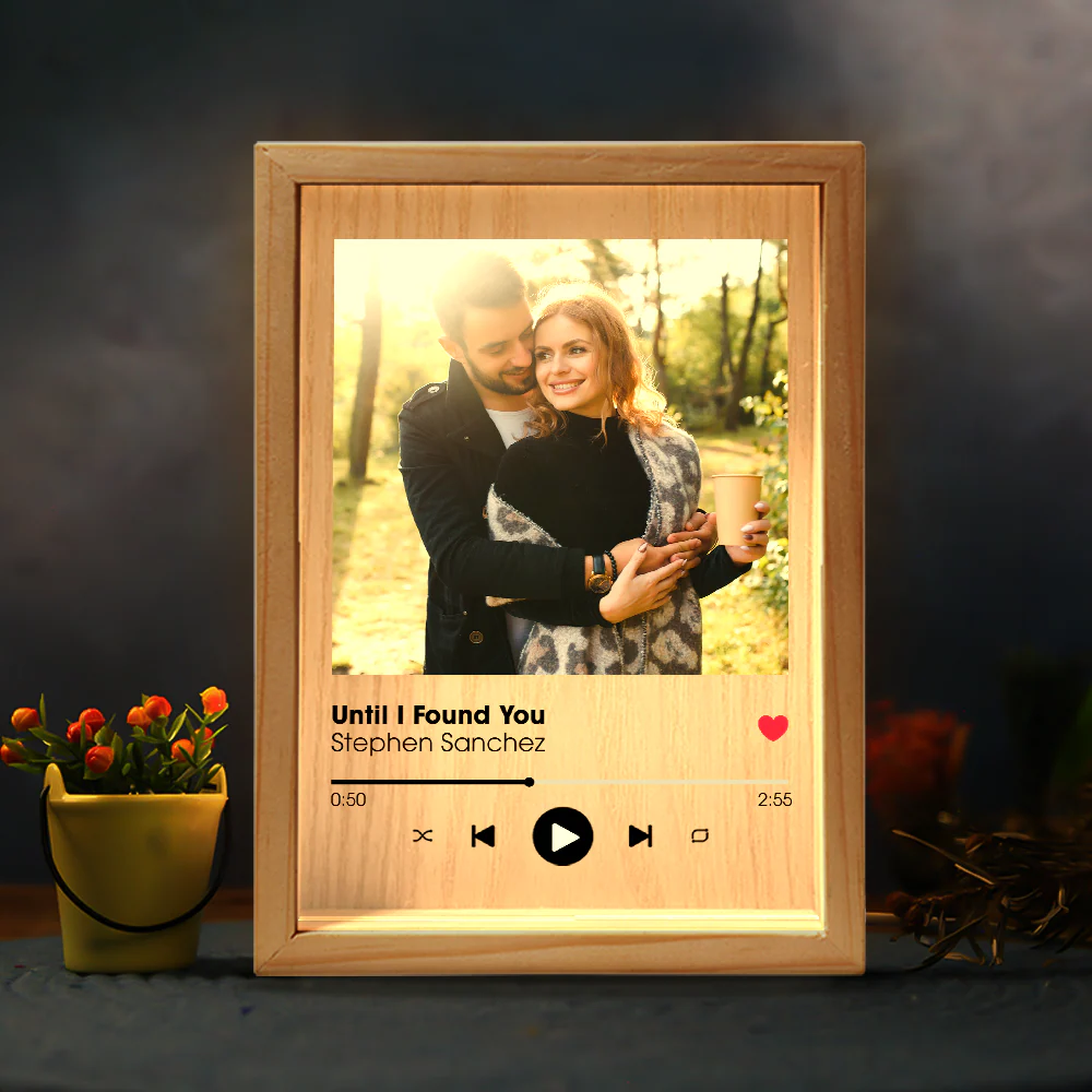 Favorite Song Title - Personalized Photo Frame Light Box - Anniversary Gifts For Her, Him - Image 5