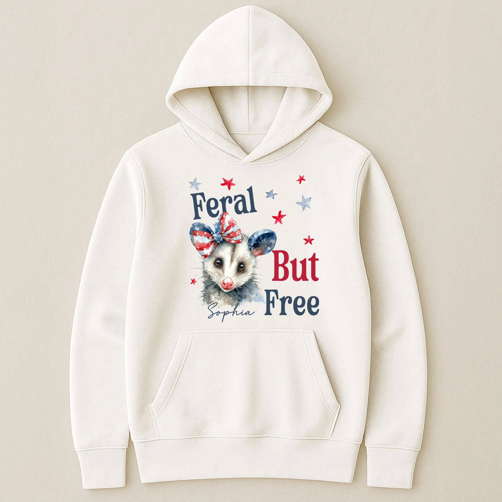 Feral But Free July 4th Funny Party - Personalized Shirt - Image 5