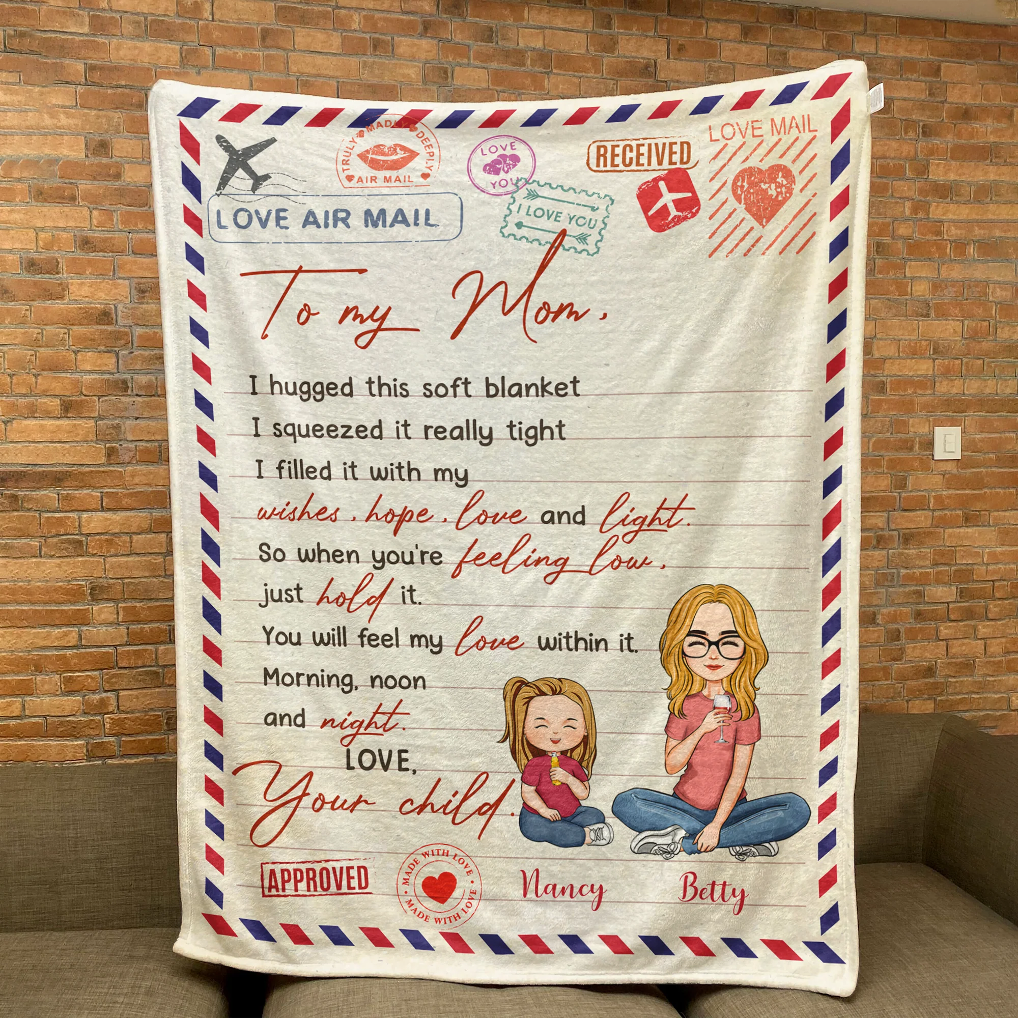 Fill Blanket With My Wishes- Personalized Blanket - Image 3