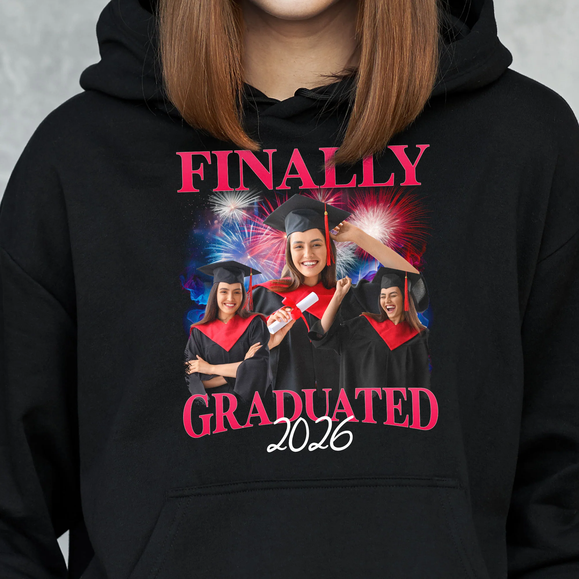 Finally I Graduated - Personalized Photo Shirt - Image 5