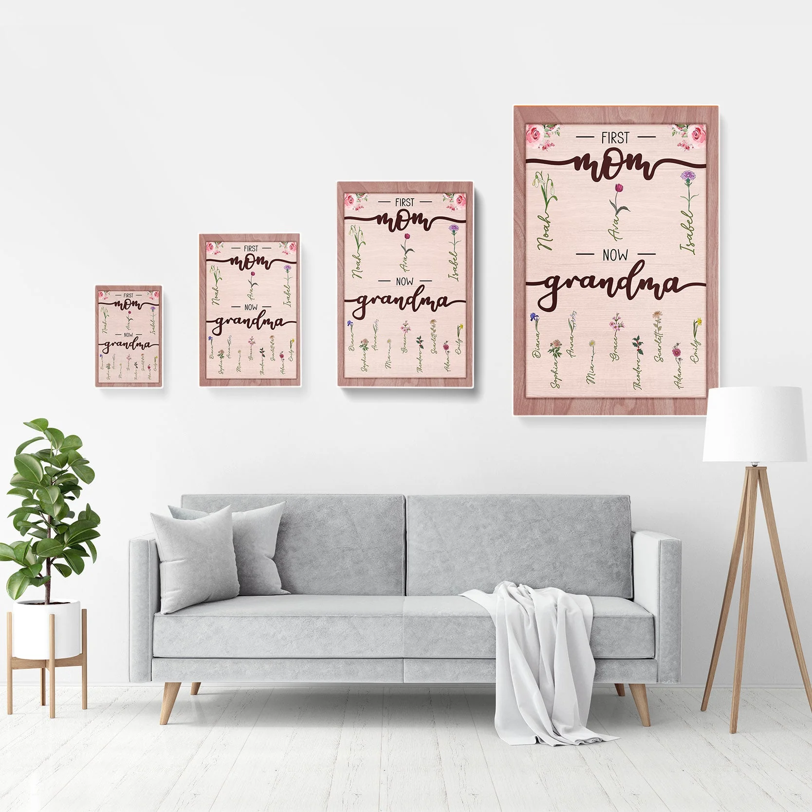 First Mom Now Grandma - Personalized Poster - Image 4