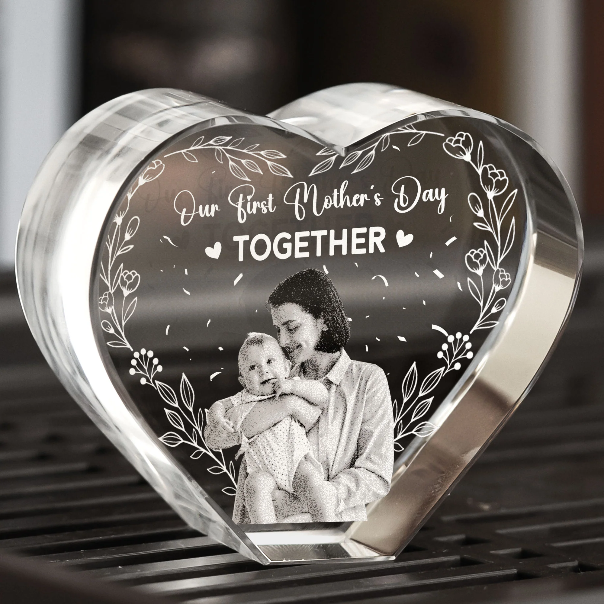 First Mother's Day Together - Custom 2D Crystal Photo - Image 4