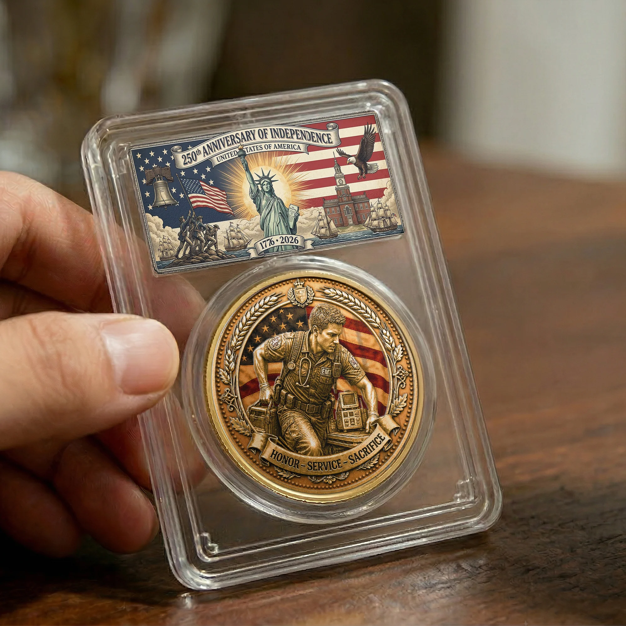 First Responders Police Officers Nurses Firefighters & Emts - Personalized Coin - Image 6