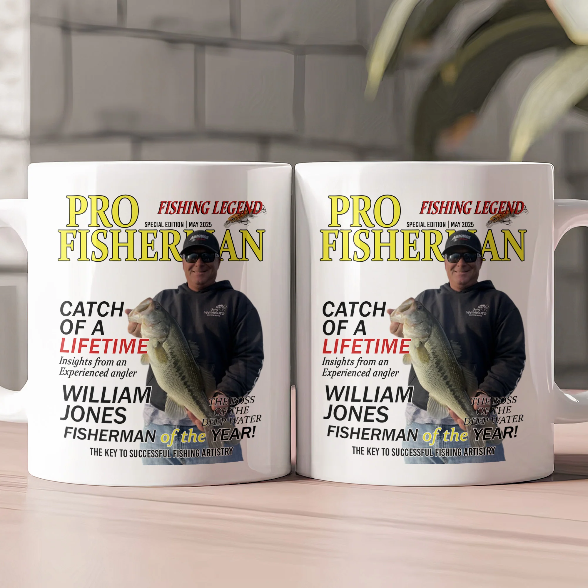 Fisherman Of The Year! - Personalized Mug - Image 2