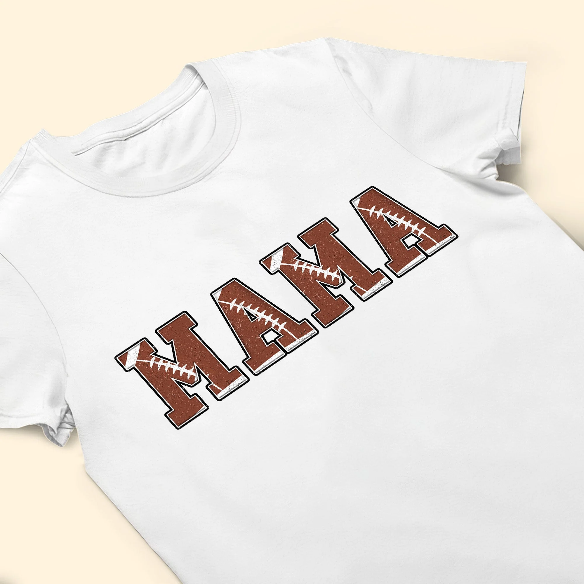 Football Mama Custom Name And Number - Personalized Shirt - Image 6