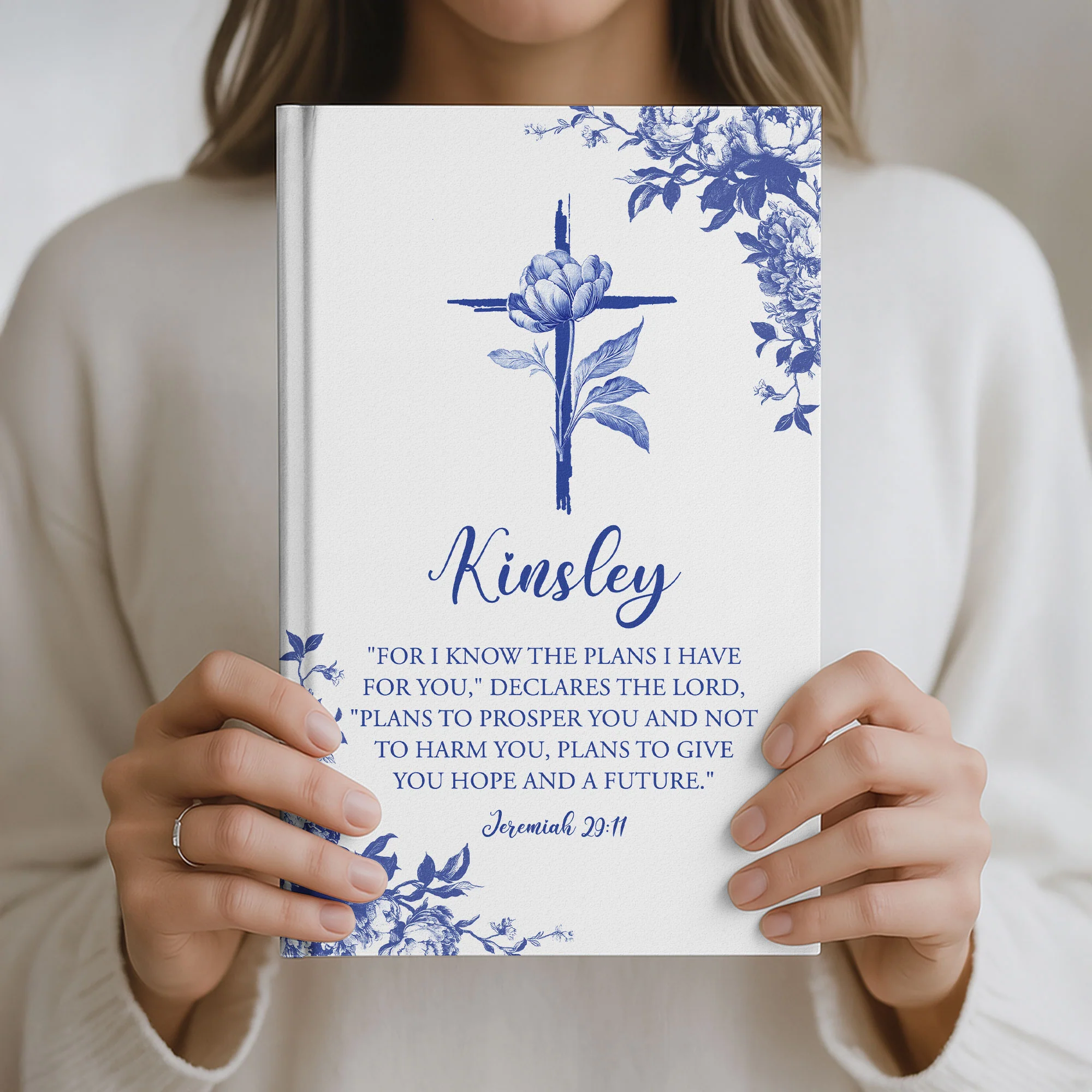 For I Know The Plans I Have For You - Personalized Hardcover Journal - Image 2