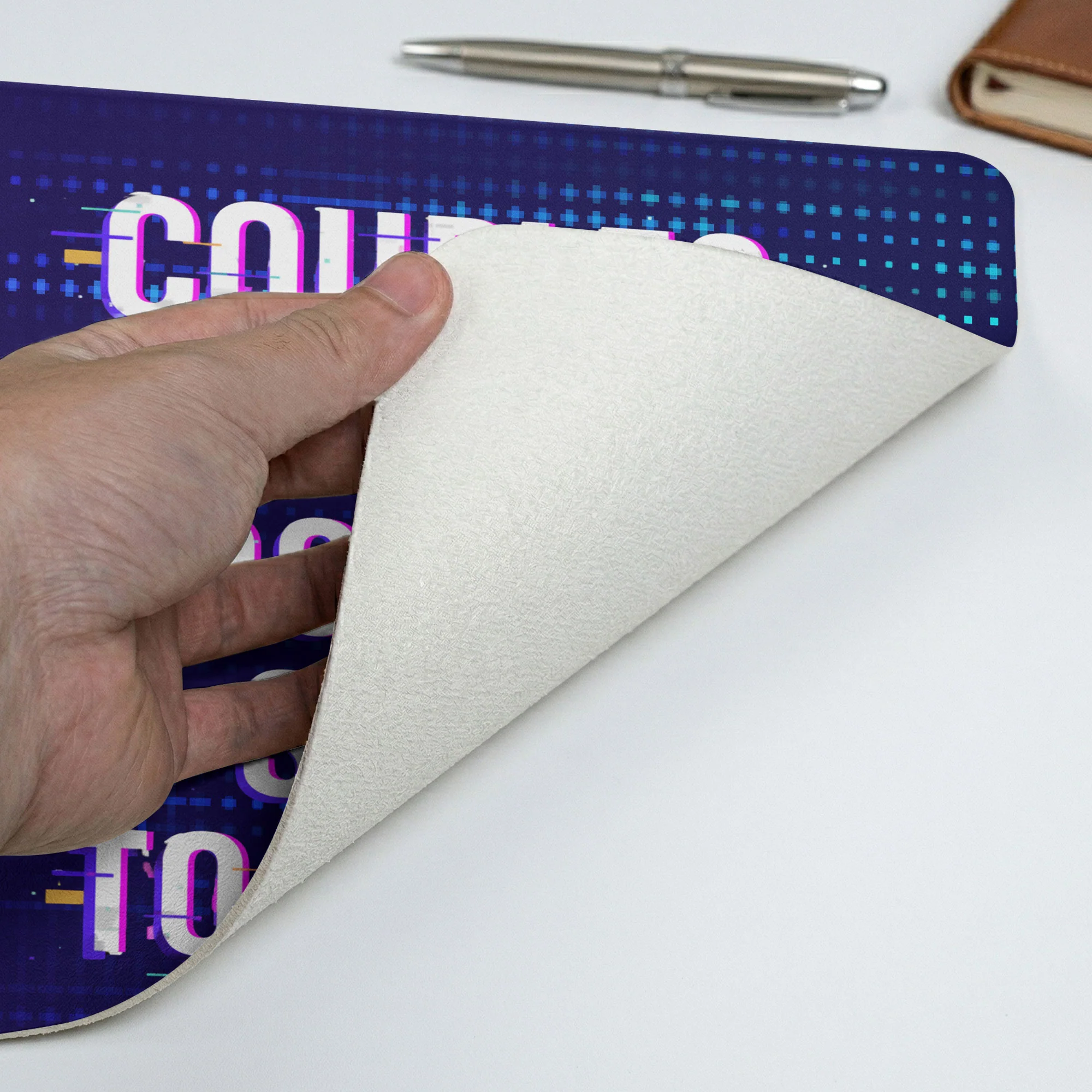 Forever In 2-Player Mode Gaming Couples - Personalized Desk Mat - Image 3