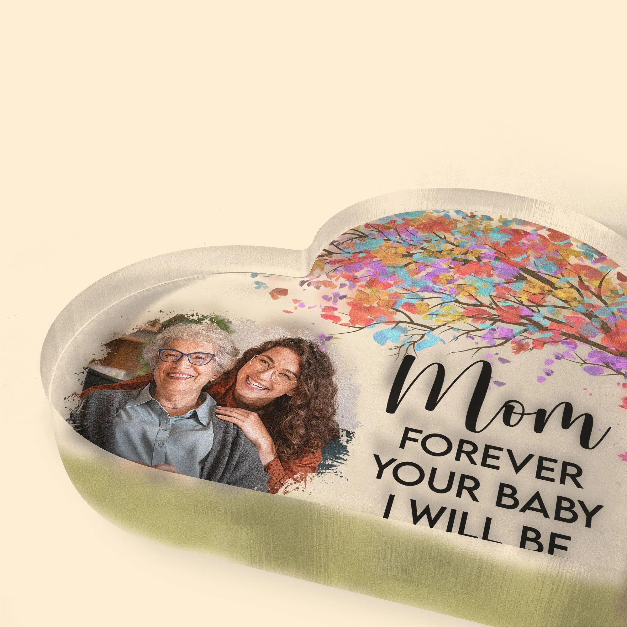 Forever Your Baby, Mom - Personalized Acrylic Photo Plaque - Image 5